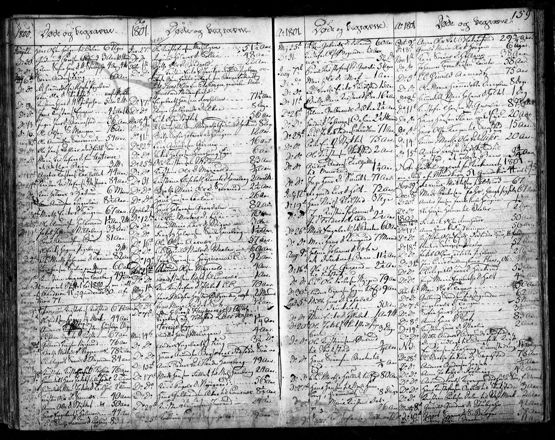 Aurskog prestekontor Kirkebøker, SAO/A-10304a/F/Fa/L0003: Parish register (official) no. I 3, 1767-1807, p. 159