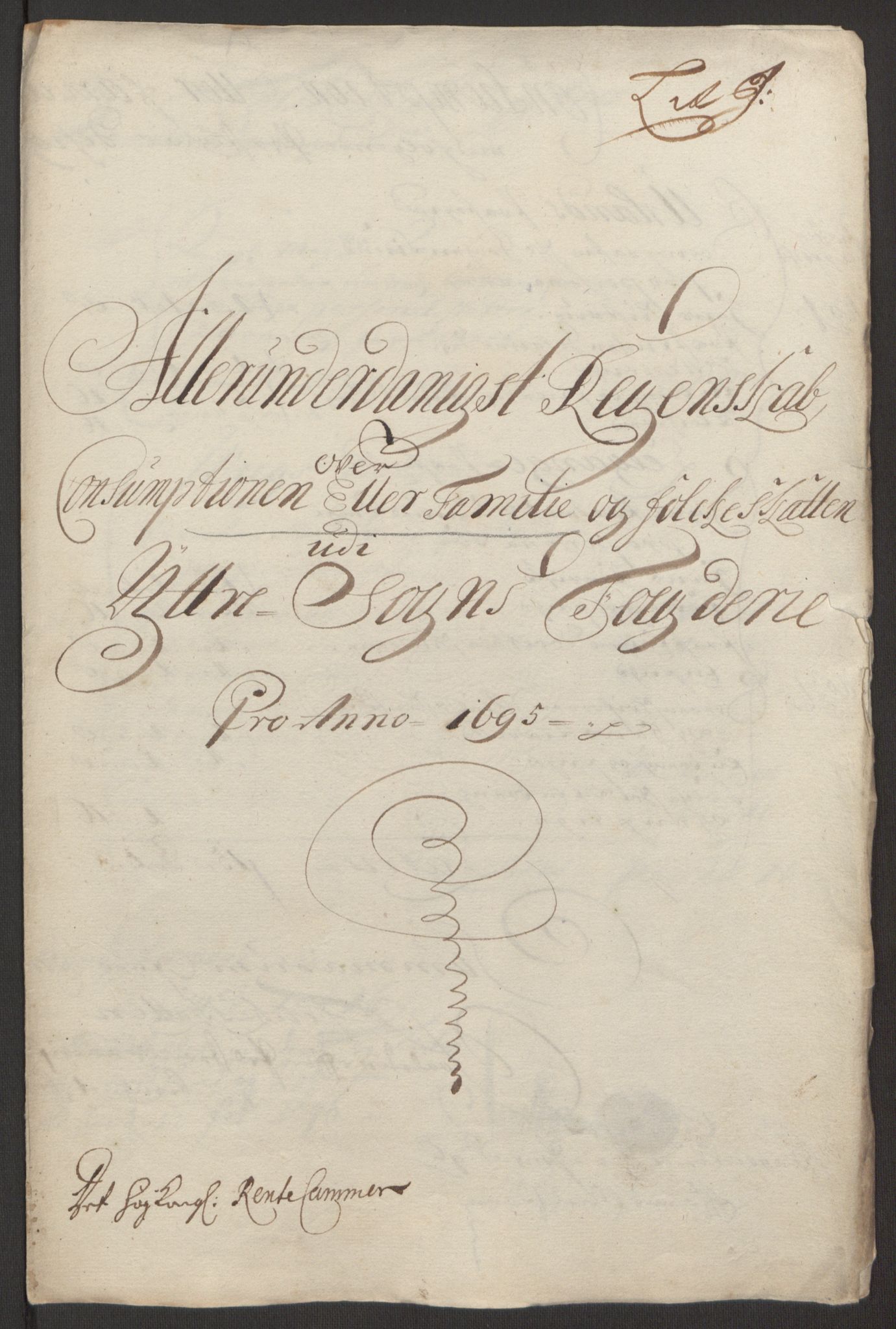 Rentekammeret inntil 1814, Reviderte regnskaper, Fogderegnskap, RA/EA-4092/R52/L3308: Fogderegnskap Sogn, 1695, p. 308