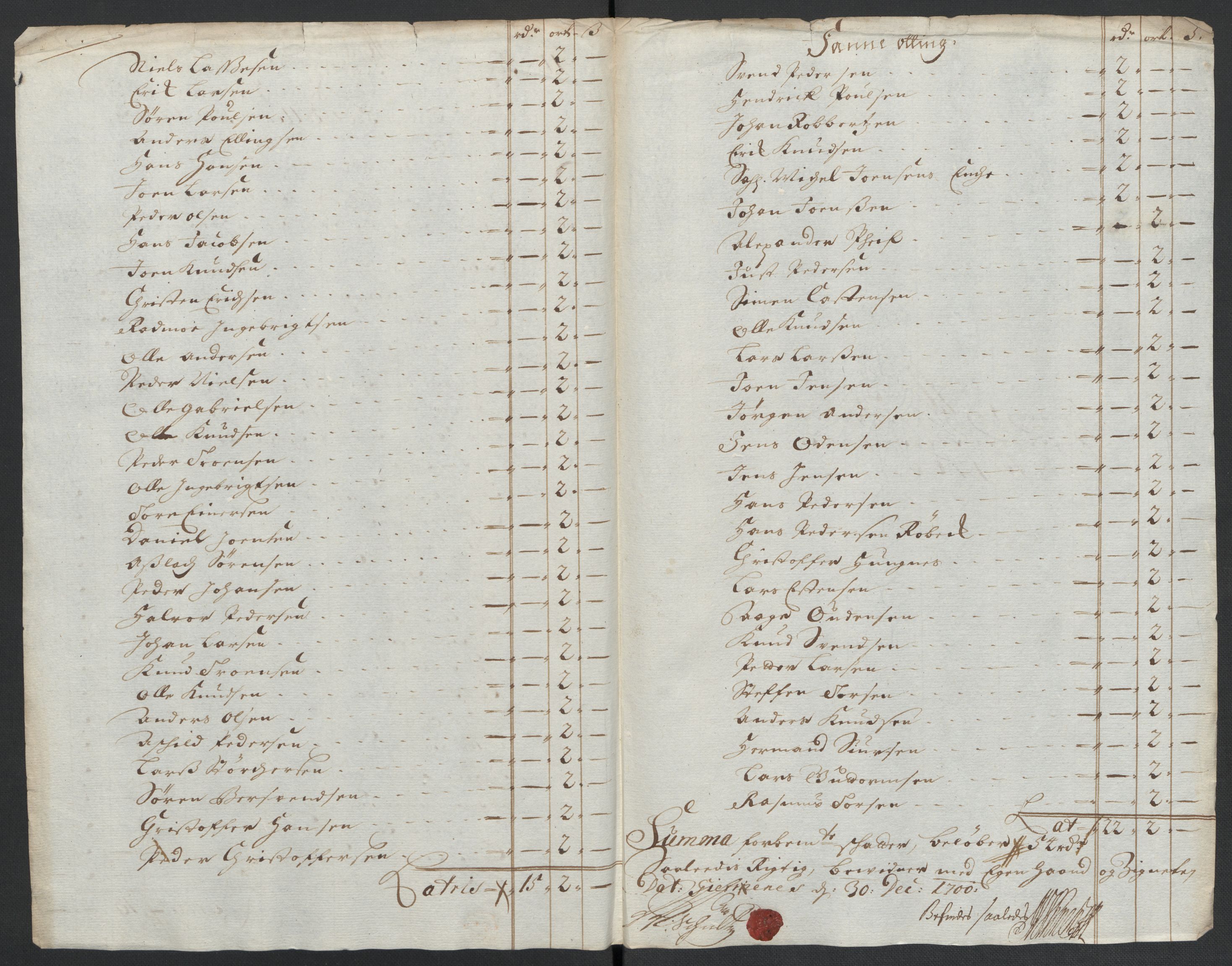 Rentekammeret inntil 1814, Reviderte regnskaper, Fogderegnskap, AV/RA-EA-4092/R55/L3654: Fogderegnskap Romsdal, 1699-1700, p. 277