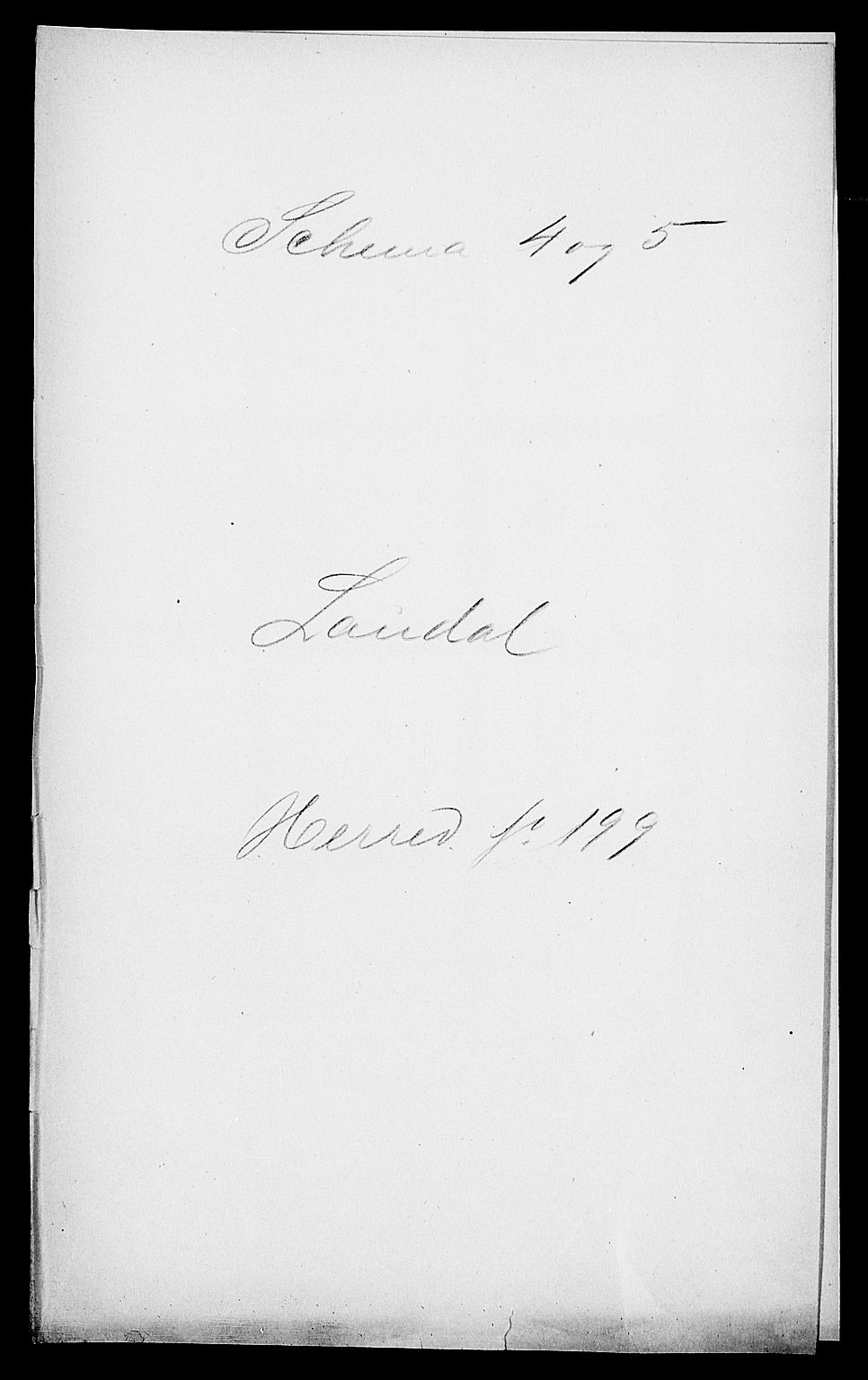 SAK, 1900 census for Laudal, 1900, p. 1