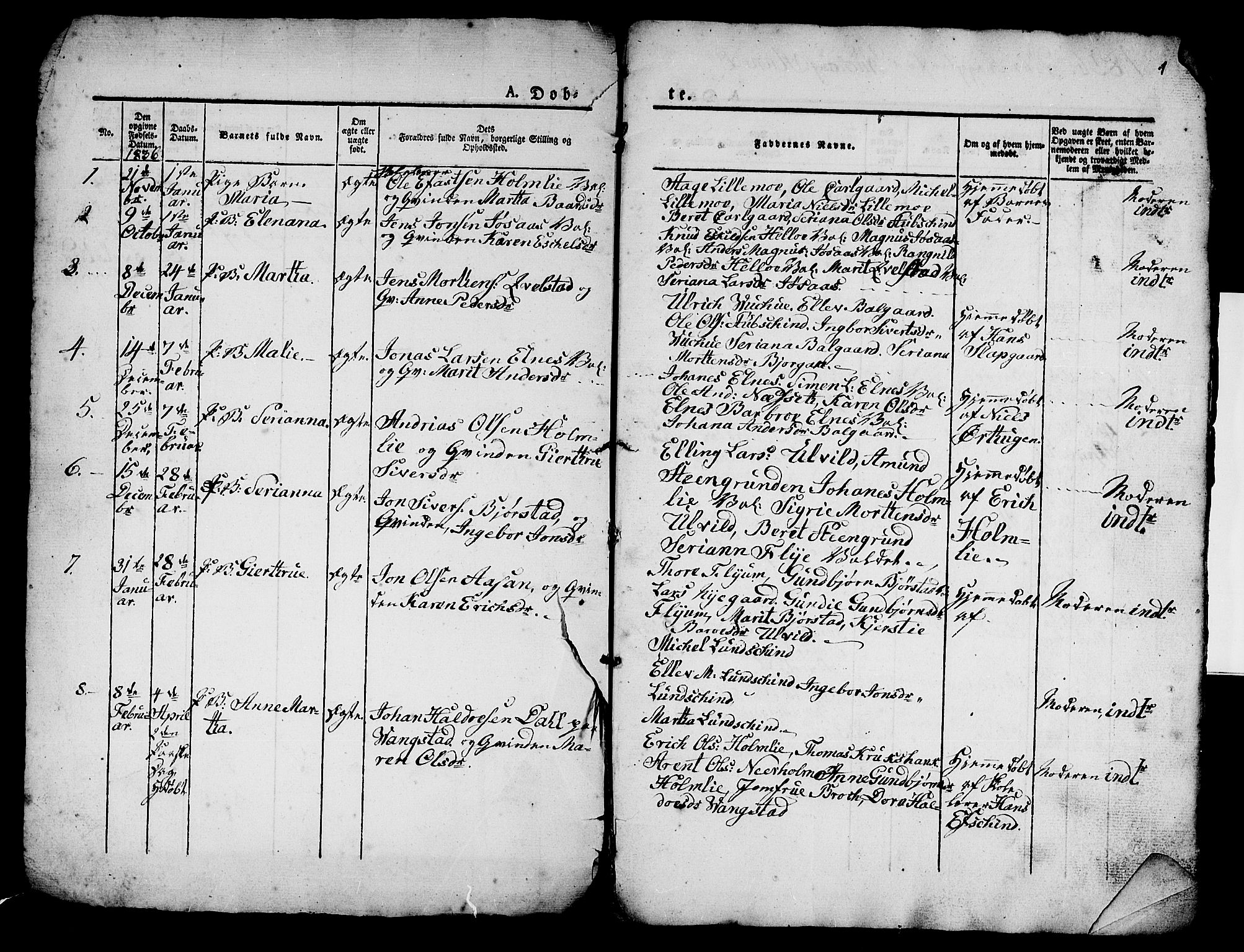 Ministerialprotokoller, klokkerbøker og fødselsregistre - Nord-Trøndelag, SAT/A-1458/724/L0266: Parish register (copy) no. 724C02, 1836-1843, p. 1
