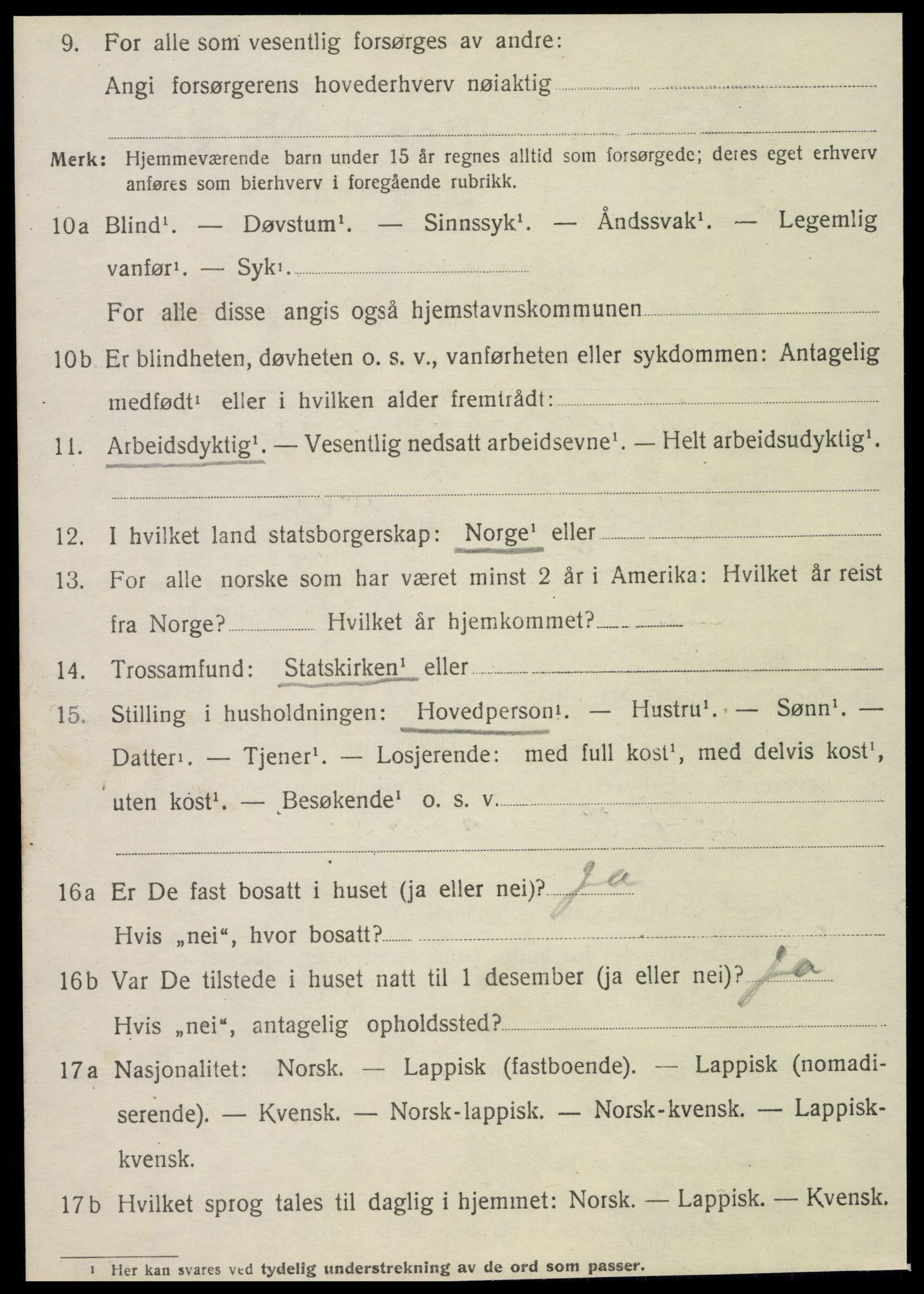 SAT, 1920 census for Leirfjord, 1920, p. 674