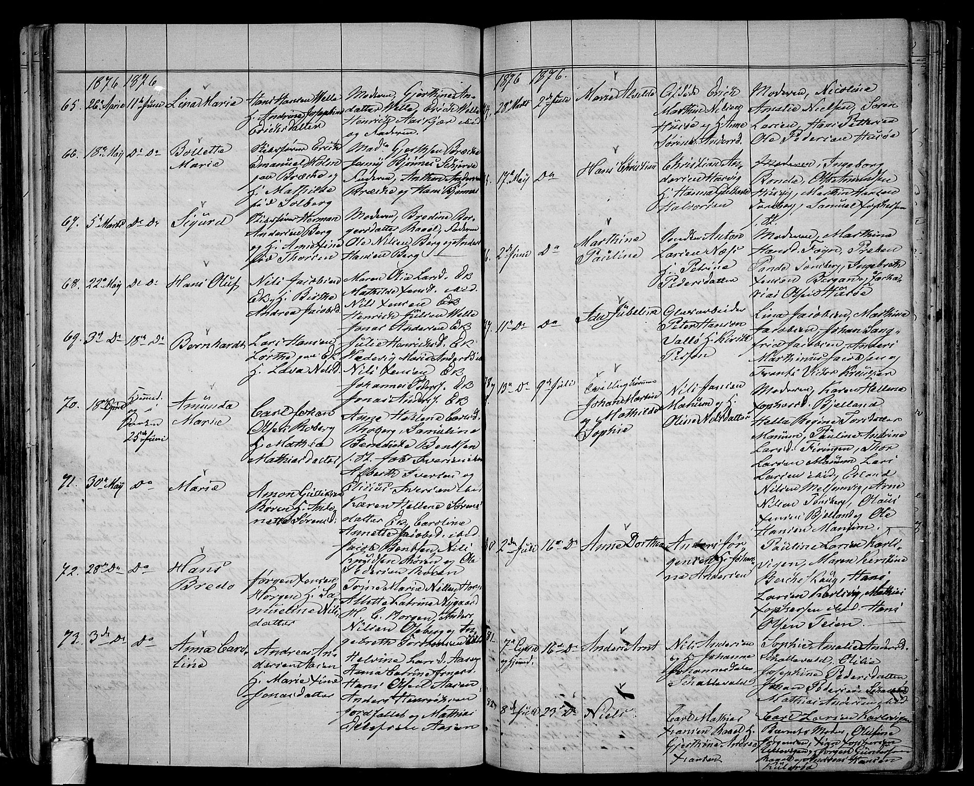 Sem kirkebøker, AV/SAKO-A-5/G/Ga/L0004: Parish register (copy) no. I 4, 1855-1877