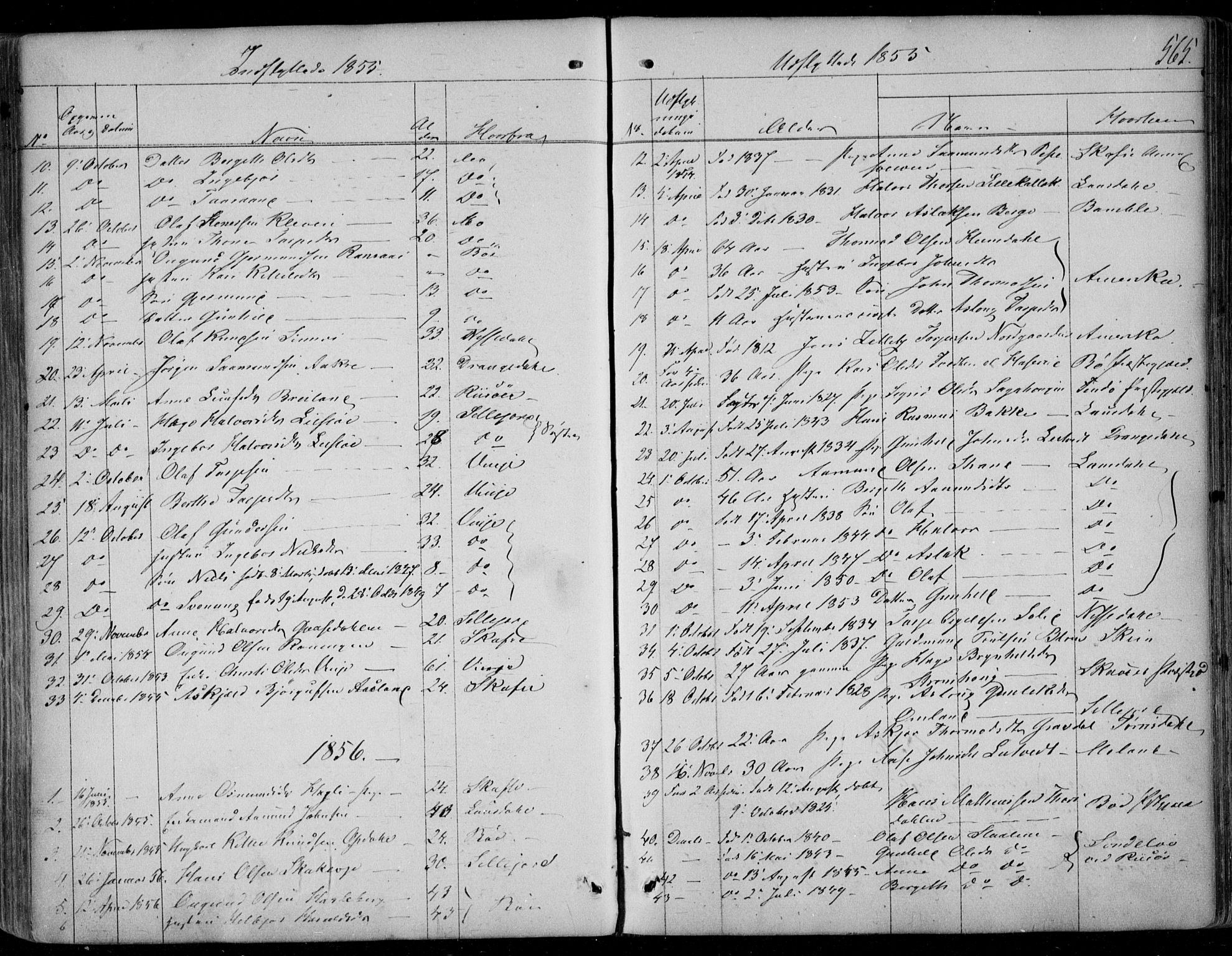 Kviteseid kirkebøker, SAKO/A-276/F/Fa/L0006: Parish register (official) no. I 6, 1836-1858, p. 565