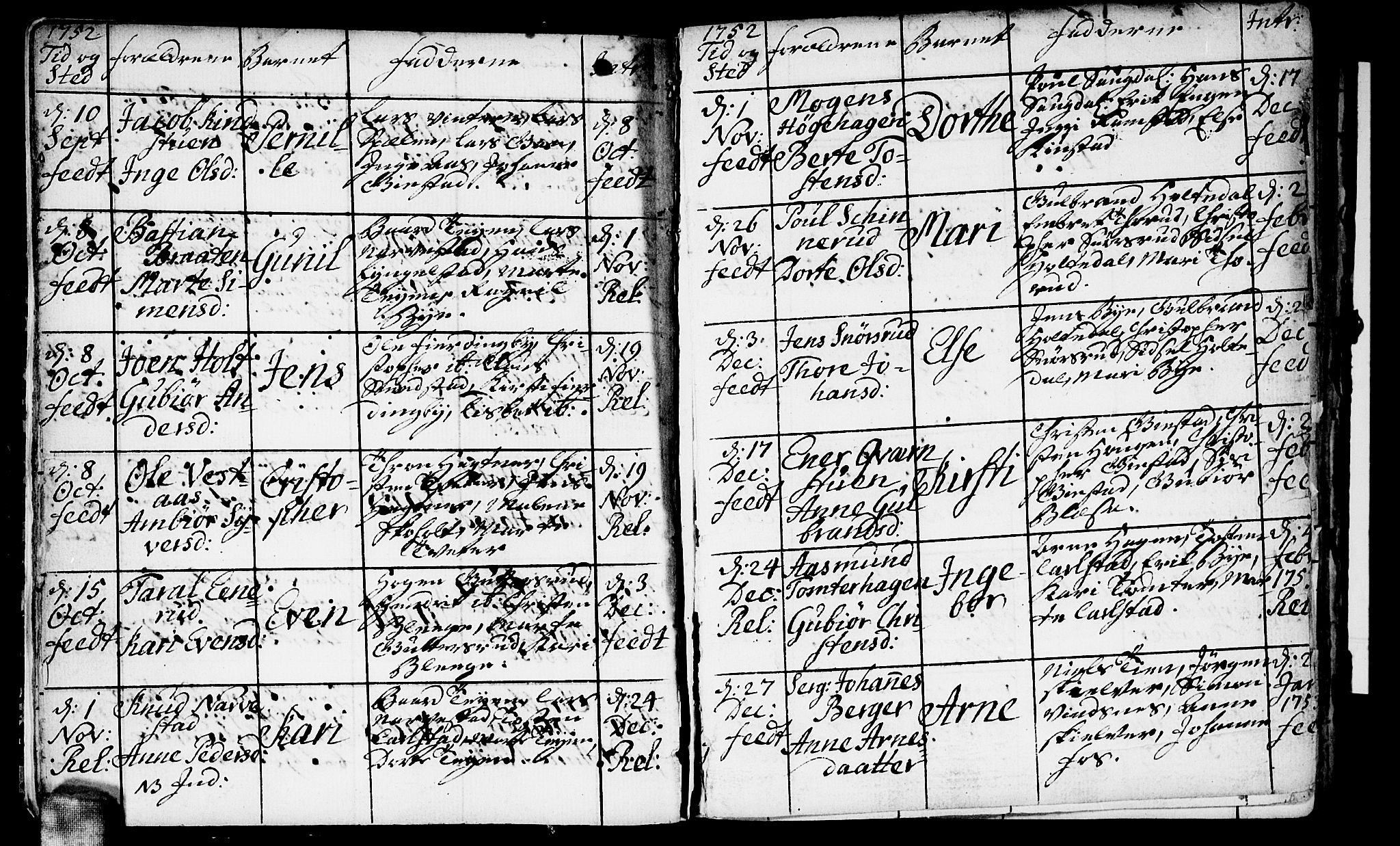 Fet prestekontor Kirkebøker, AV/SAO-A-10370a/F/Fa/L0004: Parish register (official) no. I 4, 1751-1773, p. 11