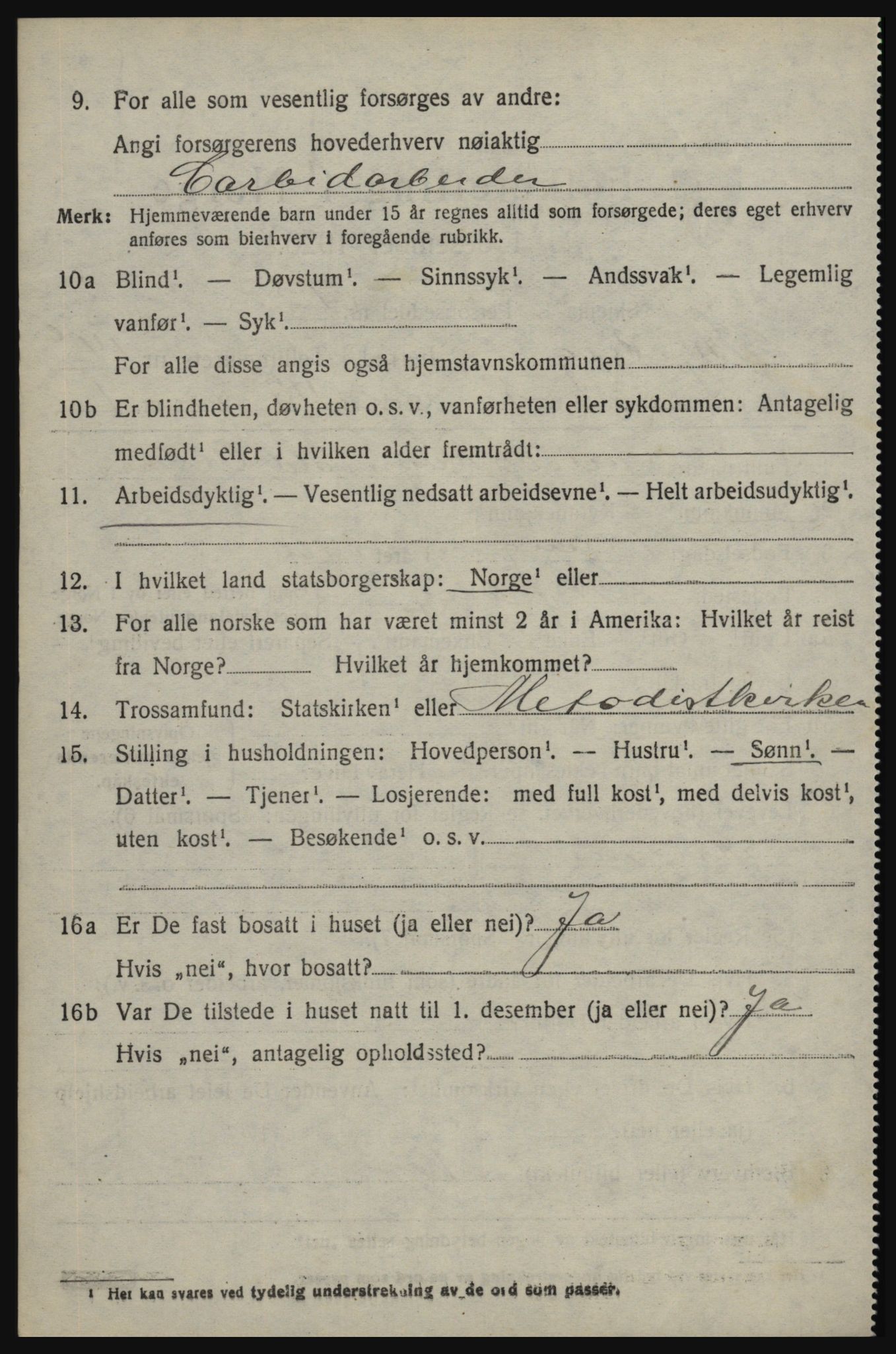 SAO, 1920 census for Skjeberg, 1920, p. 14648