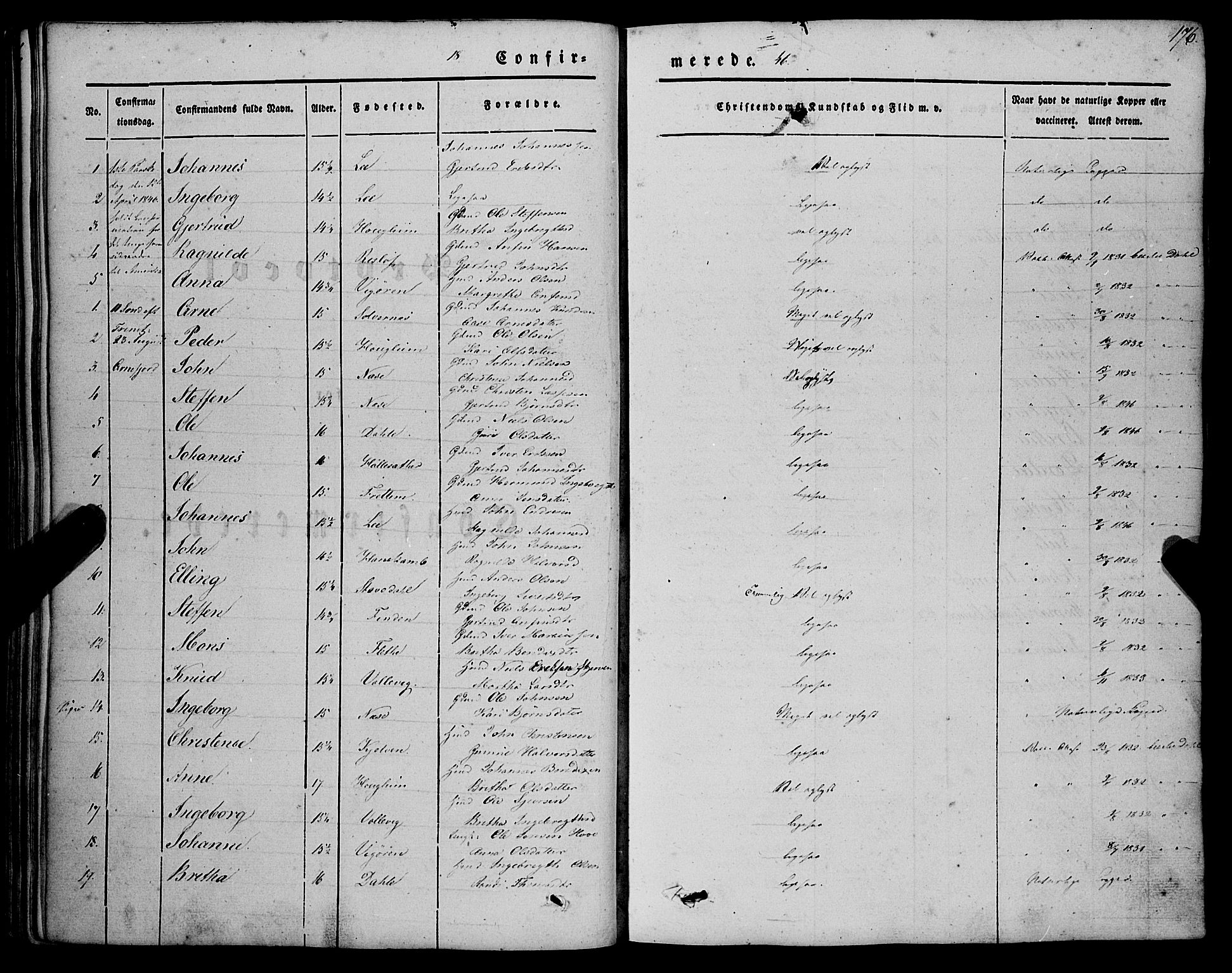 Vik sokneprestembete, AV/SAB-A-81501/H/Haa/Haaa/L0008: Parish register (official) no. A 8, 1846-1865, p. 176