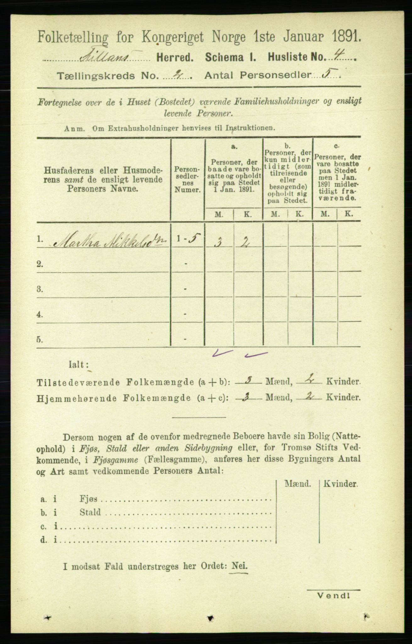 RA, 1891 census for 1616 Fillan, 1891, p. 192