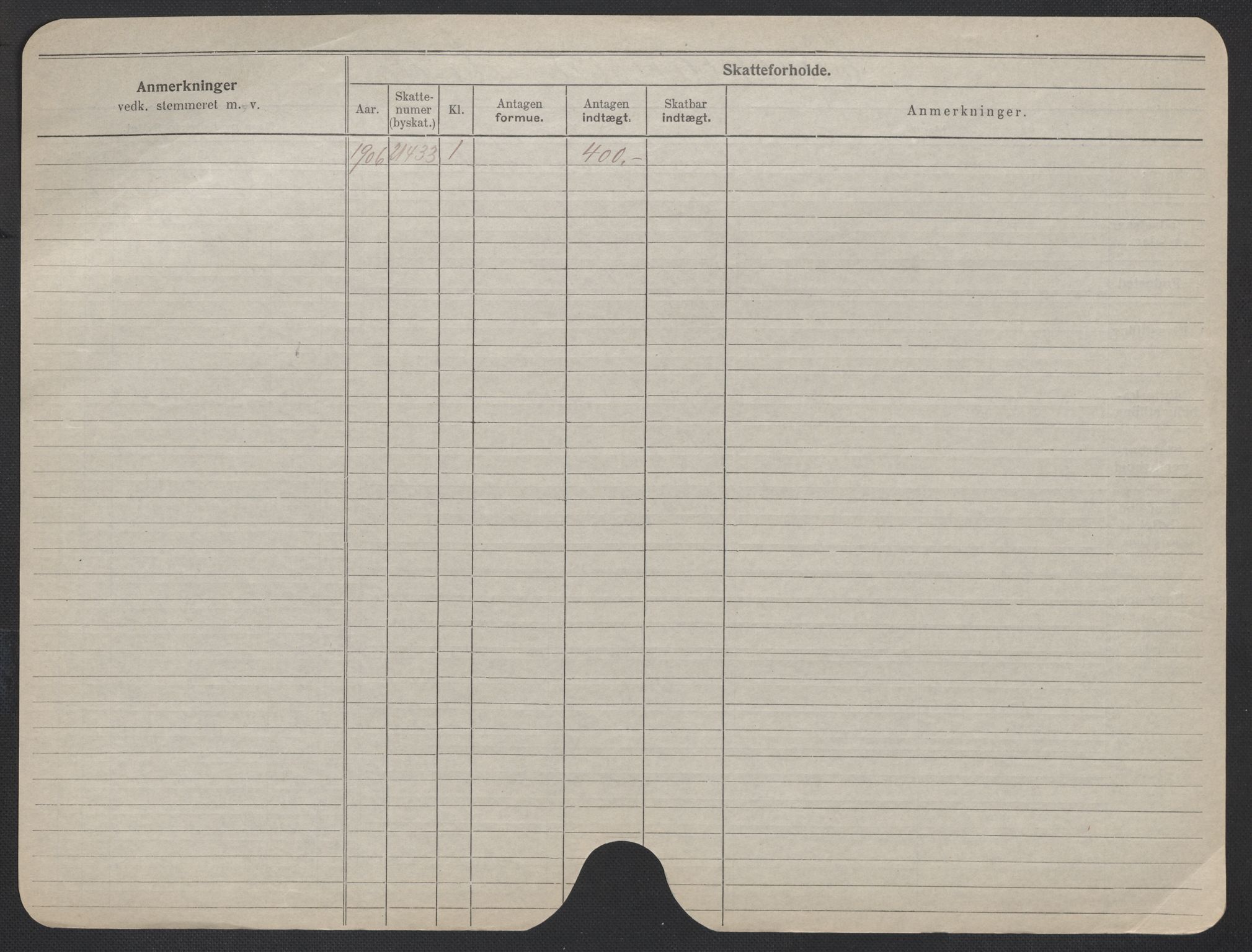 Oslo folkeregister, Registerkort, SAO/A-11715/F/Fa/Fac/L0019: Kvinner, 1906-1914, p. 300b