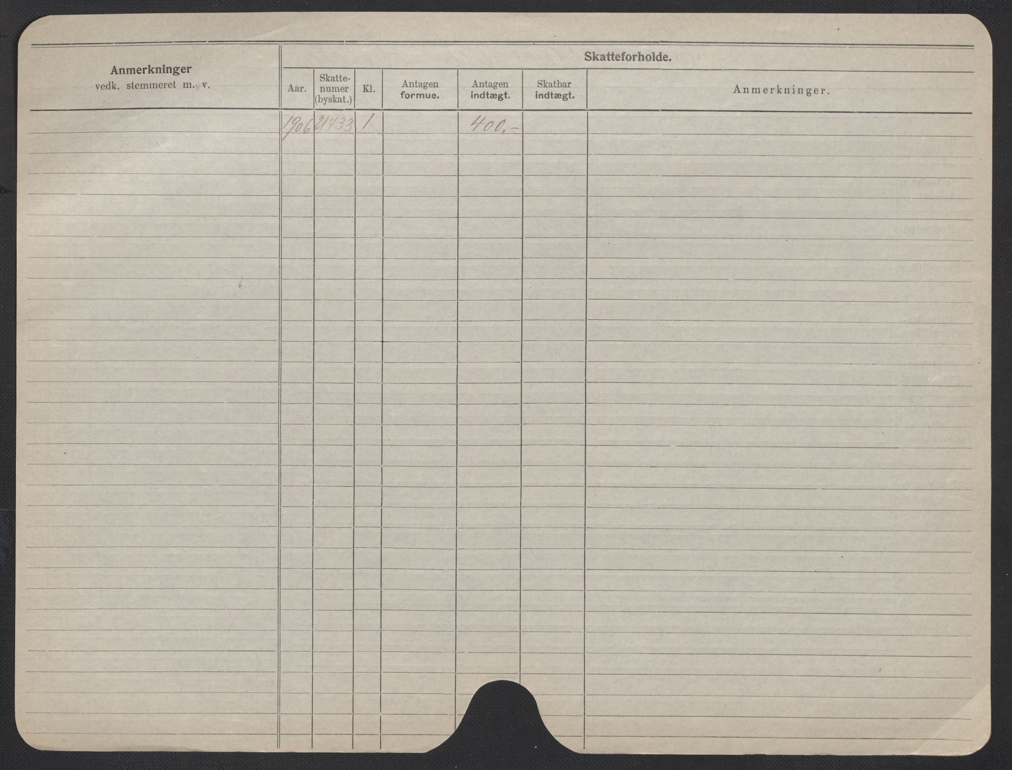 Oslo folkeregister, Registerkort, AV/SAO-A-11715/F/Fa/Fac/L0019: Kvinner, 1906-1914, p. 300b