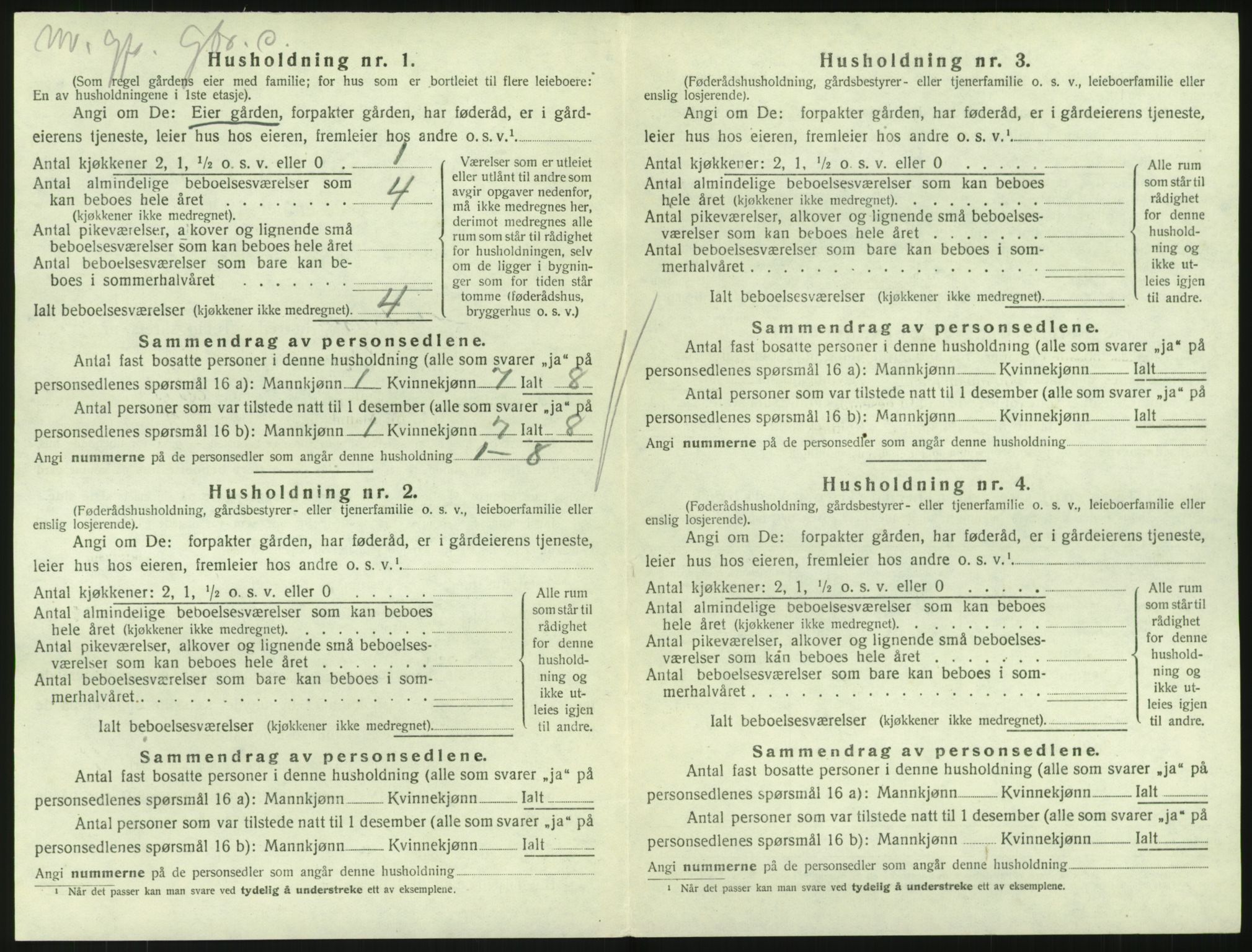 SAKO, 1920 census for Hedrum, 1920, p. 1272