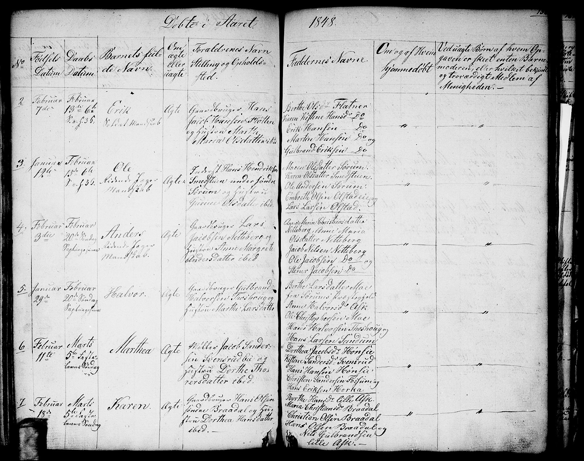 Gjerdrum prestekontor Kirkebøker, AV/SAO-A-10412b/G/Ga/L0002: Parish register (copy) no. I 2, 1836-1850, p. 136