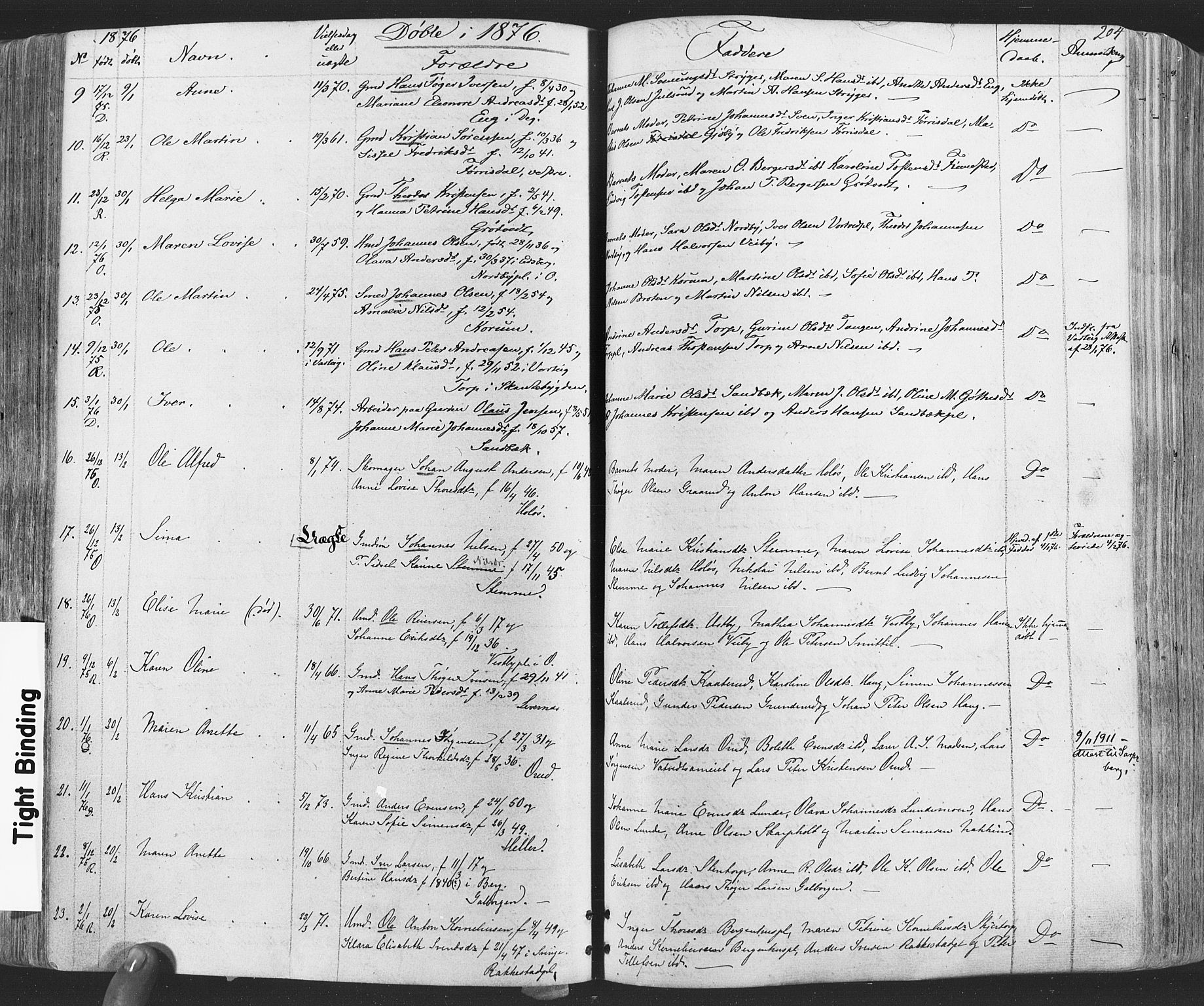 Rakkestad prestekontor Kirkebøker, AV/SAO-A-2008/F/Fa/L0011: Parish register (official) no. I 11, 1862-1877, p. 204