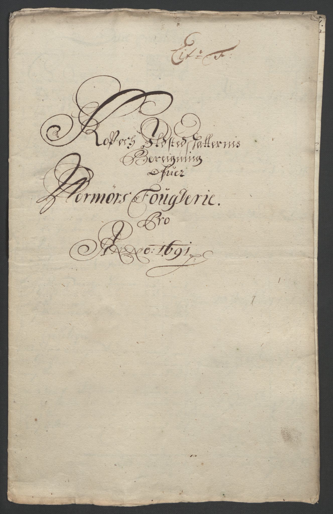 Rentekammeret inntil 1814, Reviderte regnskaper, Fogderegnskap, RA/EA-4092/R56/L3734: Fogderegnskap Nordmøre, 1690-1691, p. 335
