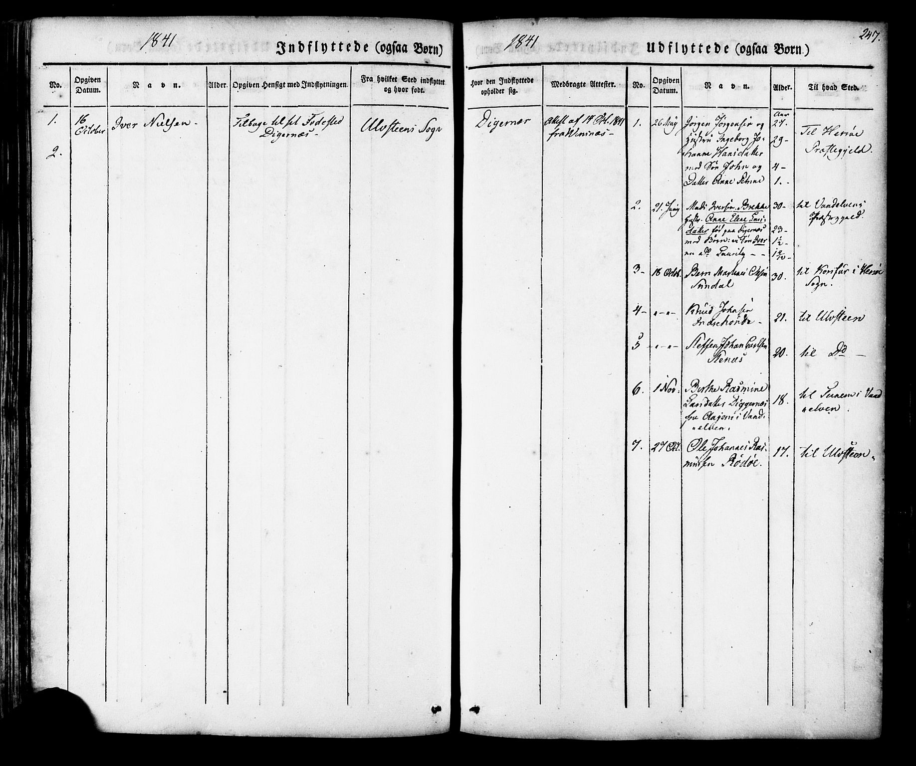 Ministerialprotokoller, klokkerbøker og fødselsregistre - Møre og Romsdal, AV/SAT-A-1454/513/L0174: Parish register (official) no. 513A01, 1831-1855, p. 247