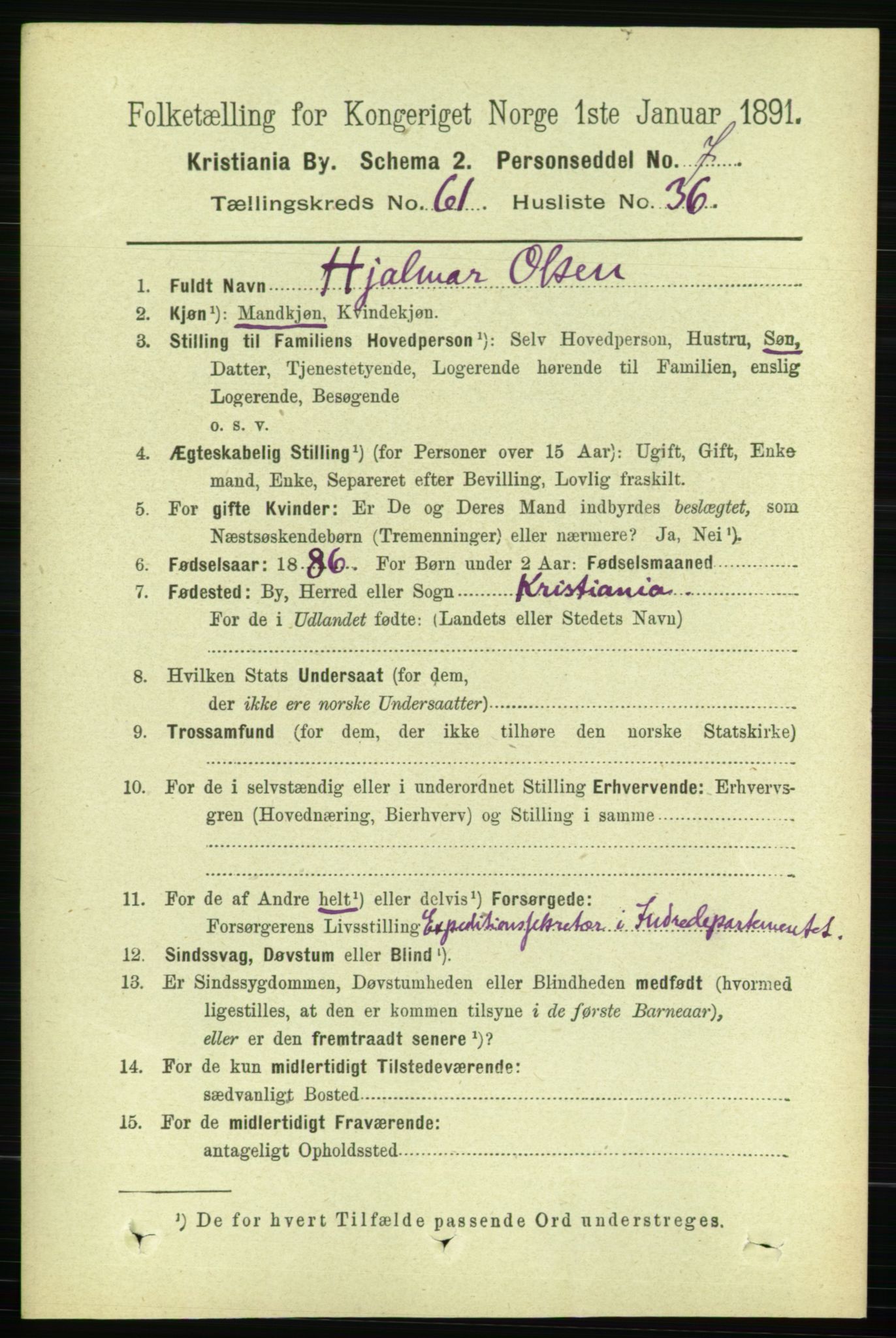 RA, 1891 census for 0301 Kristiania, 1891, p. 32855