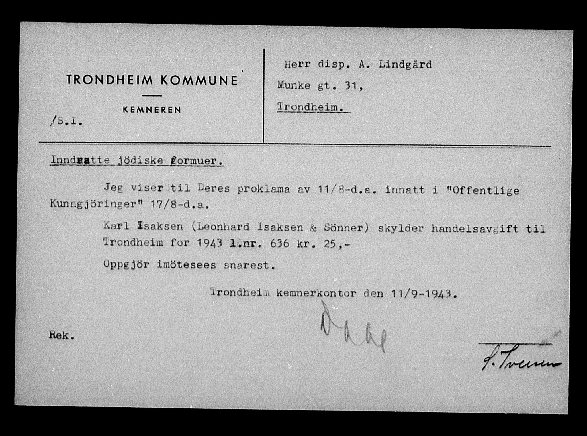 Justisdepartementet, Tilbakeføringskontoret for inndratte formuer, AV/RA-S-1564/H/Hc/Hca/L0897: --, 1945-1947, p. 580