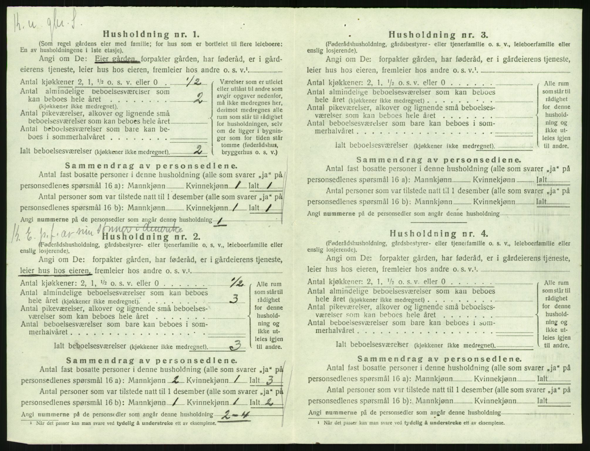 SAK, 1920 census for Flosta, 1920, p. 219