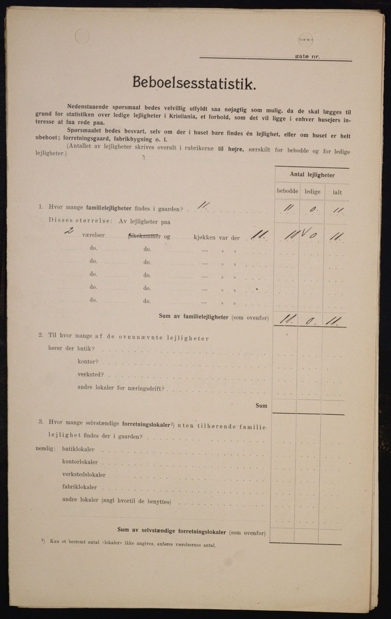 OBA, Municipal Census 1909 for Kristiania, 1909, p. 42910