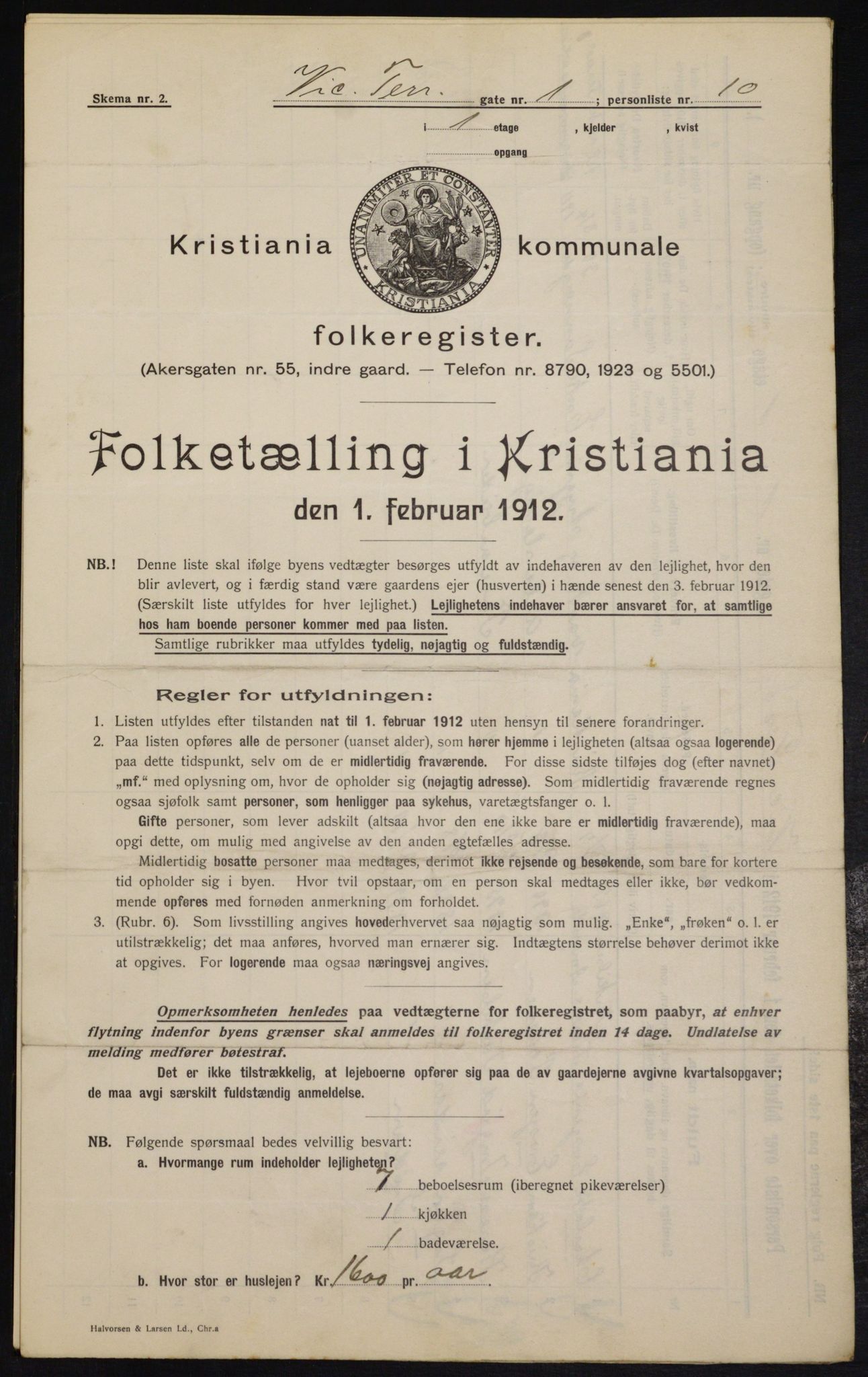 OBA, Municipal Census 1912 for Kristiania, 1912, p. 123429