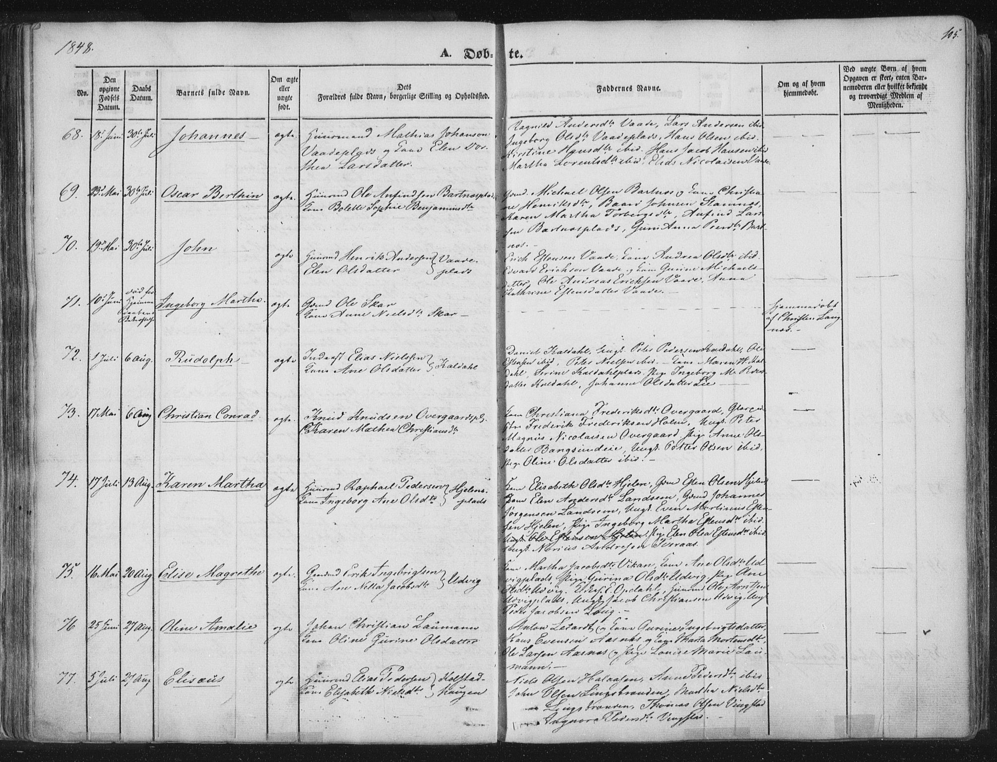 Ministerialprotokoller, klokkerbøker og fødselsregistre - Nord-Trøndelag, AV/SAT-A-1458/741/L0392: Parish register (official) no. 741A06, 1836-1848, p. 105