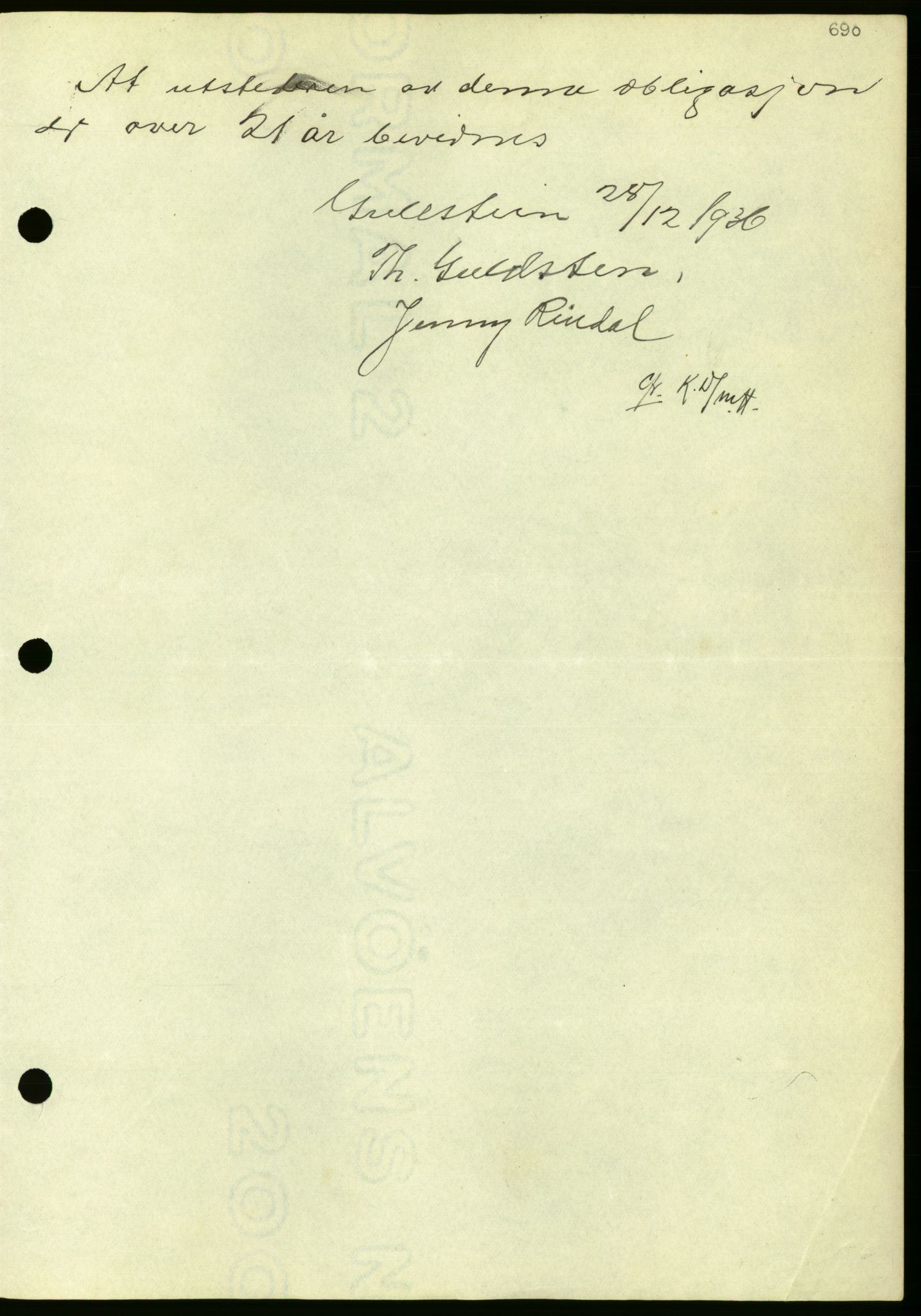 Nordmøre sorenskriveri, AV/SAT-A-4132/1/2/2Ca/L0090: Mortgage book no. B80, 1936-1937, Diary no: : 4/1937