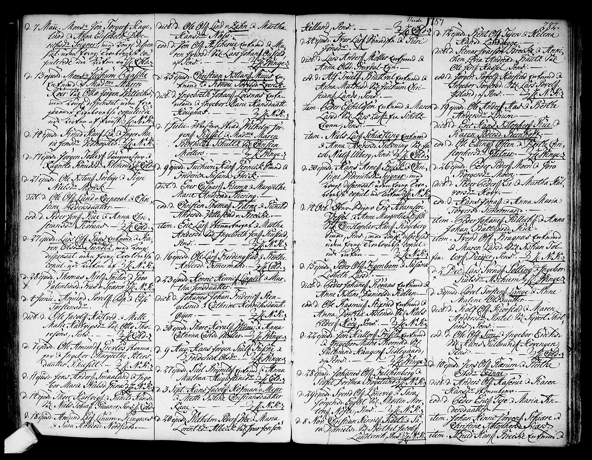 Kongsberg kirkebøker, SAKO/A-22/F/Fa/L0004: Parish register (official) no. I 4, 1756-1768, p. 282