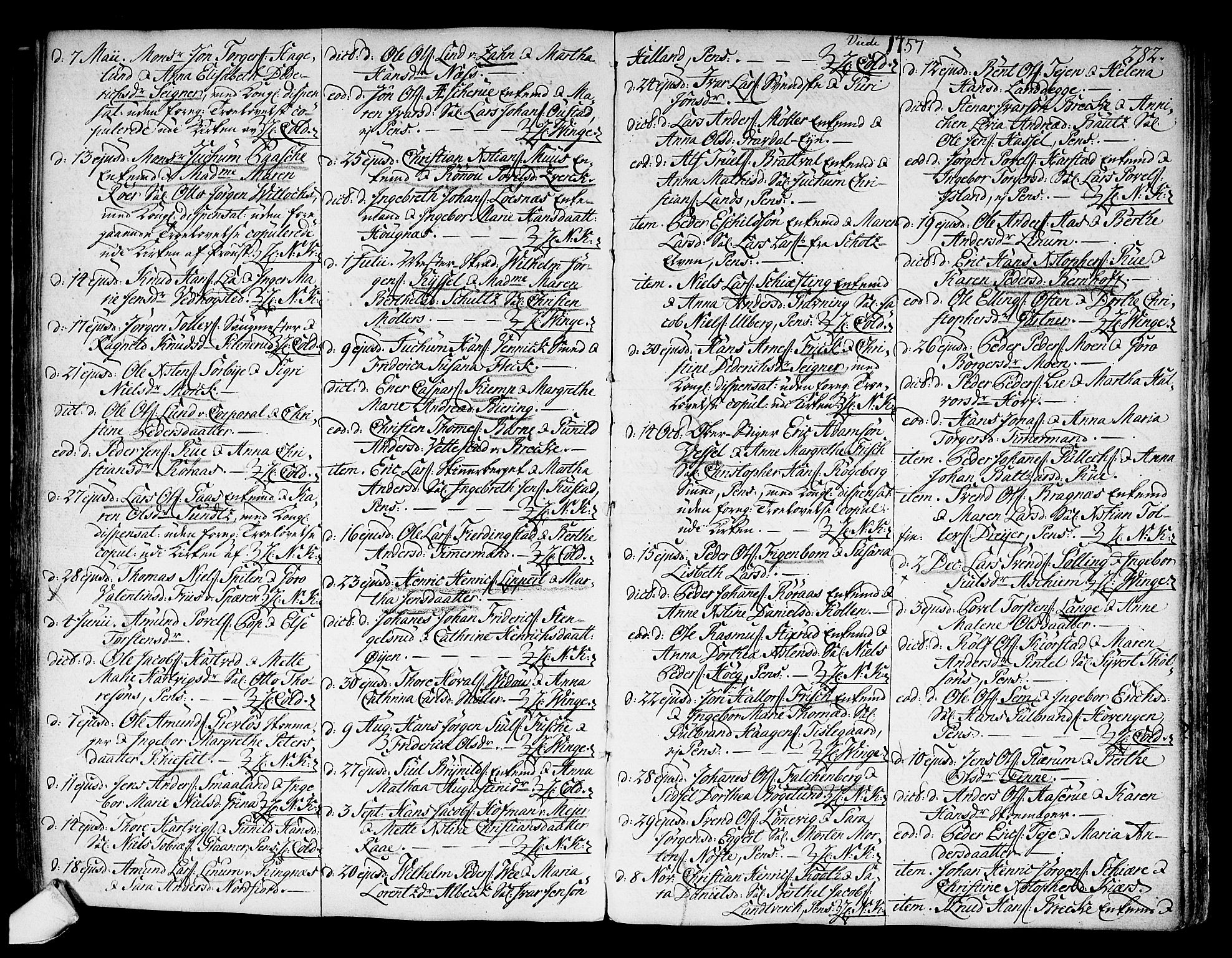 Kongsberg kirkebøker, AV/SAKO-A-22/F/Fa/L0004: Parish register (official) no. I 4, 1756-1768, p. 282