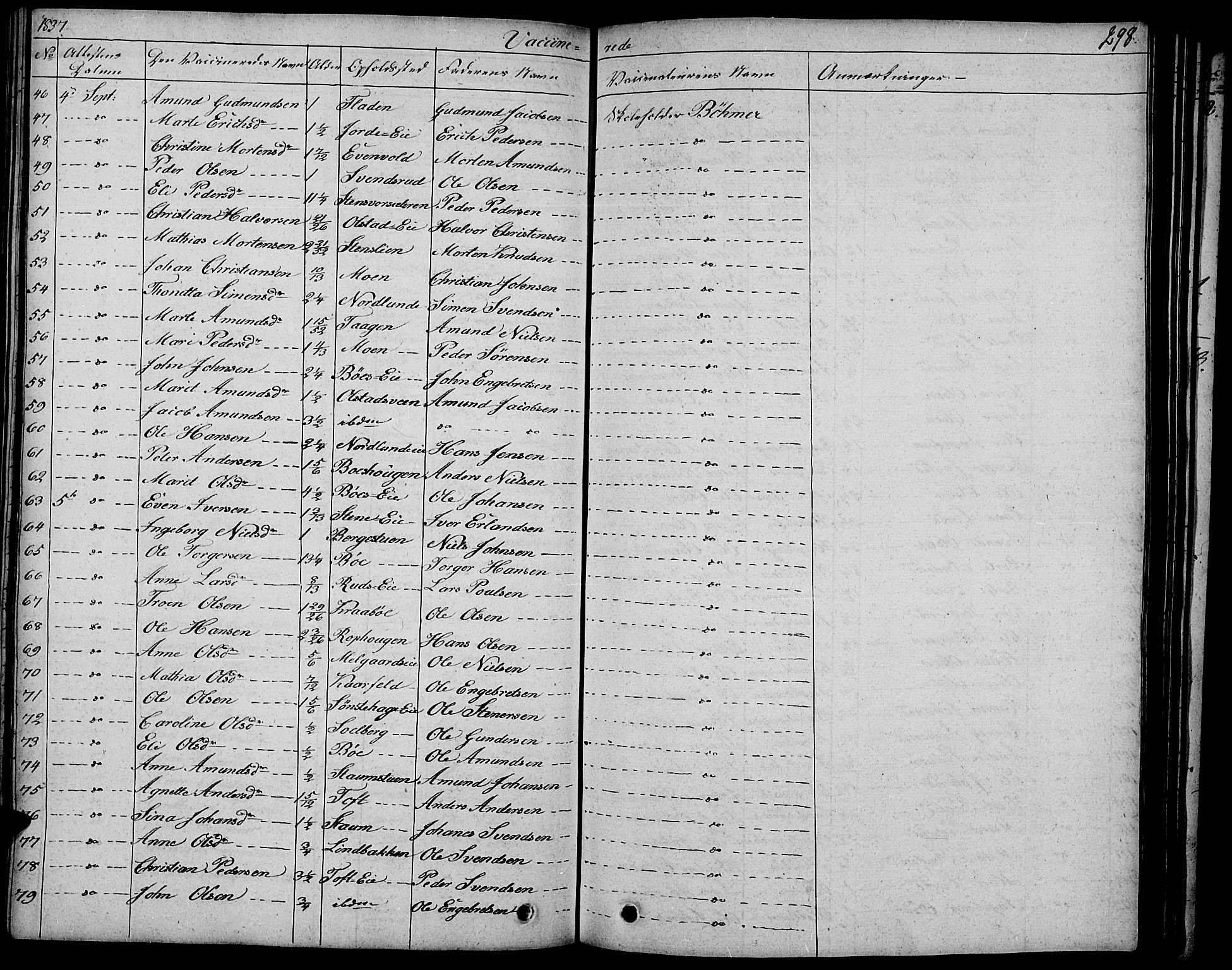 Gausdal prestekontor, AV/SAH-PREST-090/H/Ha/Haa/L0006: Parish register (official) no. 6, 1830-1839, p. 298