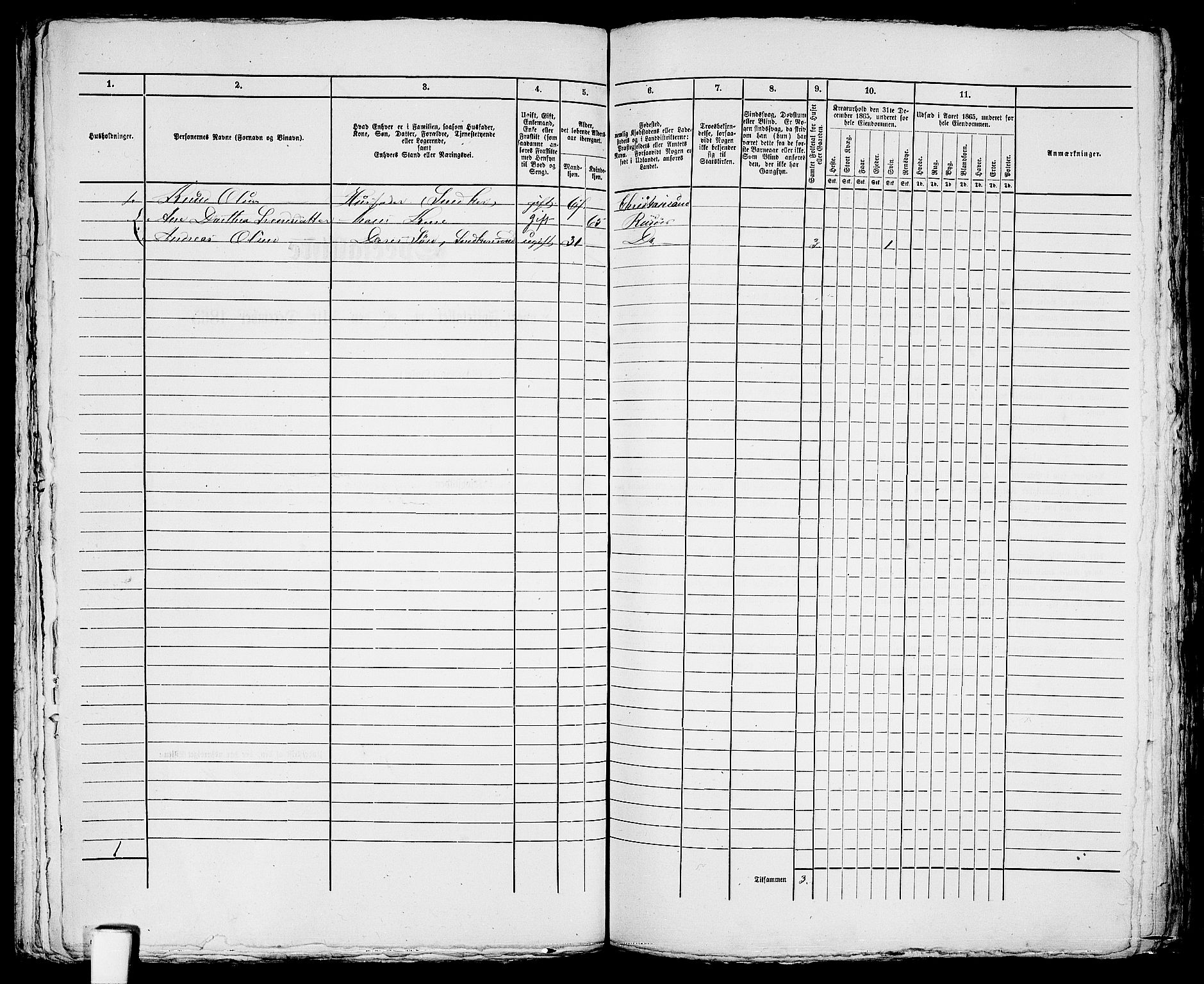 RA, 1865 census for Risør/Risør, 1865, p. 566