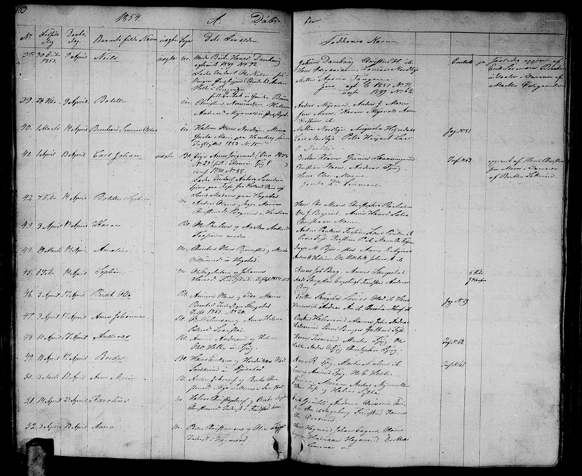 Aurskog prestekontor Kirkebøker, AV/SAO-A-10304a/G/Ga/L0002: Parish register (copy) no. I 2, 1829-1857, p. 183