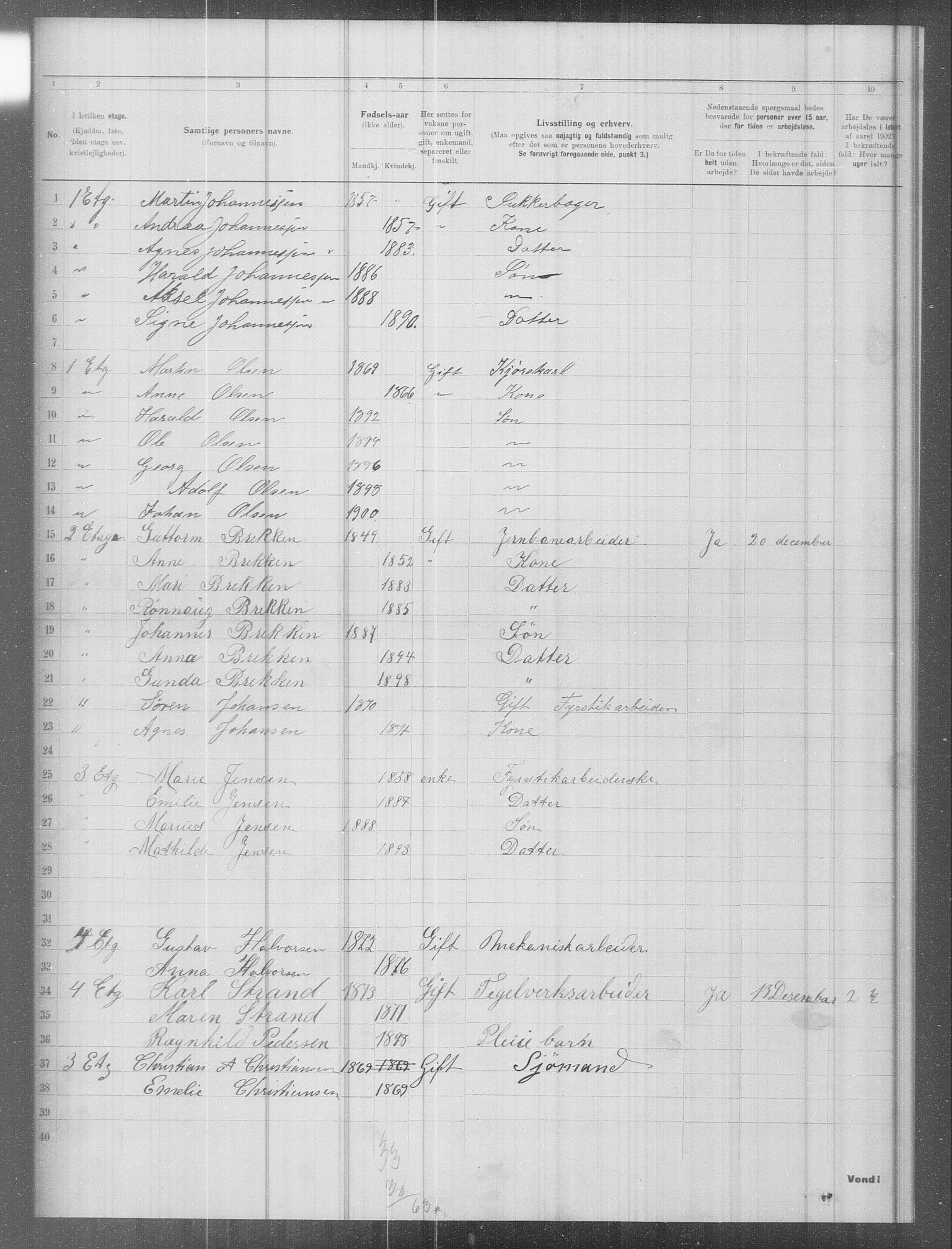 OBA, Municipal Census 1902 for Kristiania, 1902, p. 8534