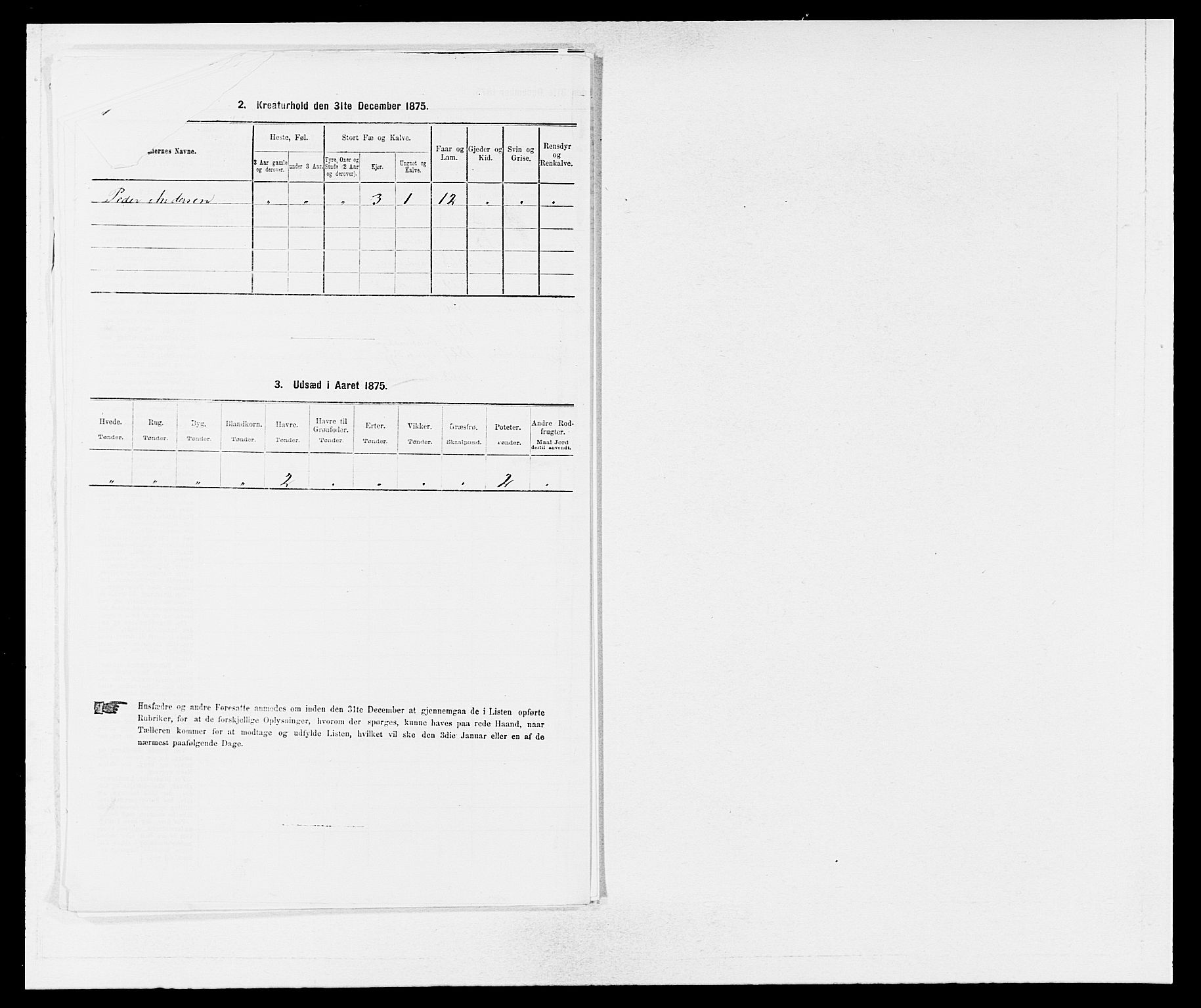 SAB, 1875 census for 1224P Kvinnherad, 1875, p. 243