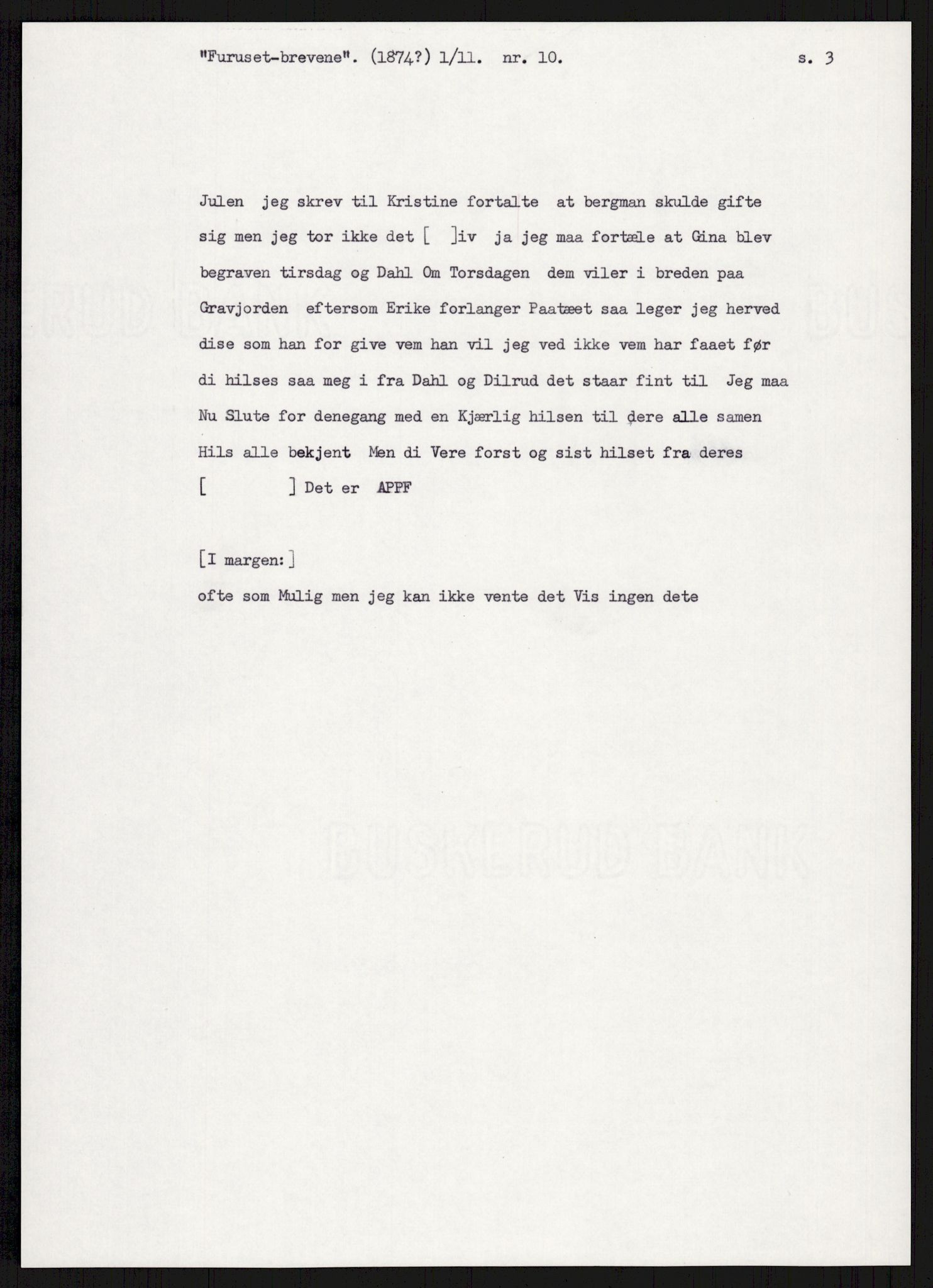 Samlinger til kildeutgivelse, Amerikabrevene, AV/RA-EA-4057/F/L0007: Innlån fra Hedmark: Berg - Furusetbrevene, 1838-1914, p. 557