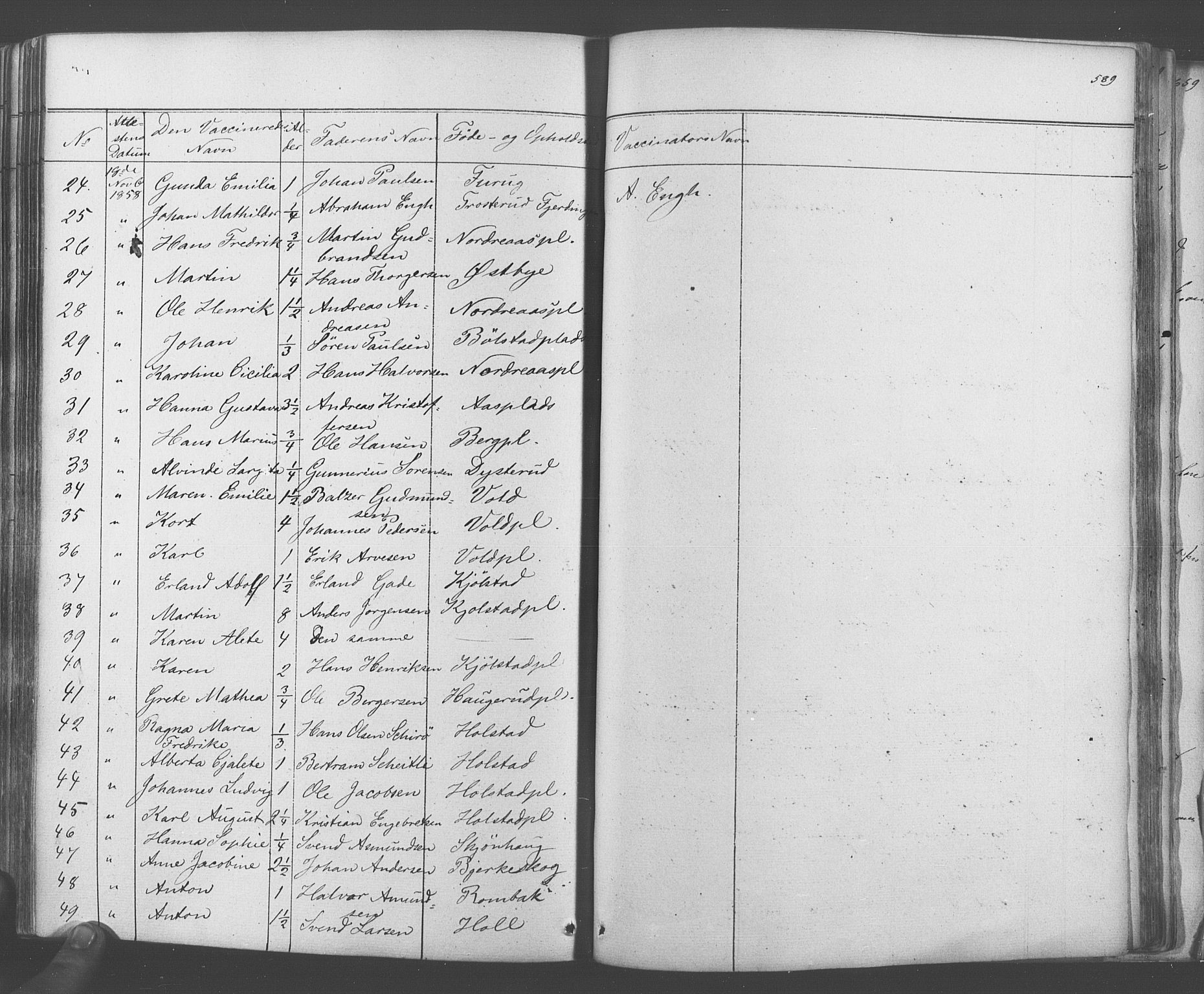 Ås prestekontor Kirkebøker, AV/SAO-A-10894/F/Fa/L0006: Parish register (official) no. I 6, 1841-1853, p. 588-589