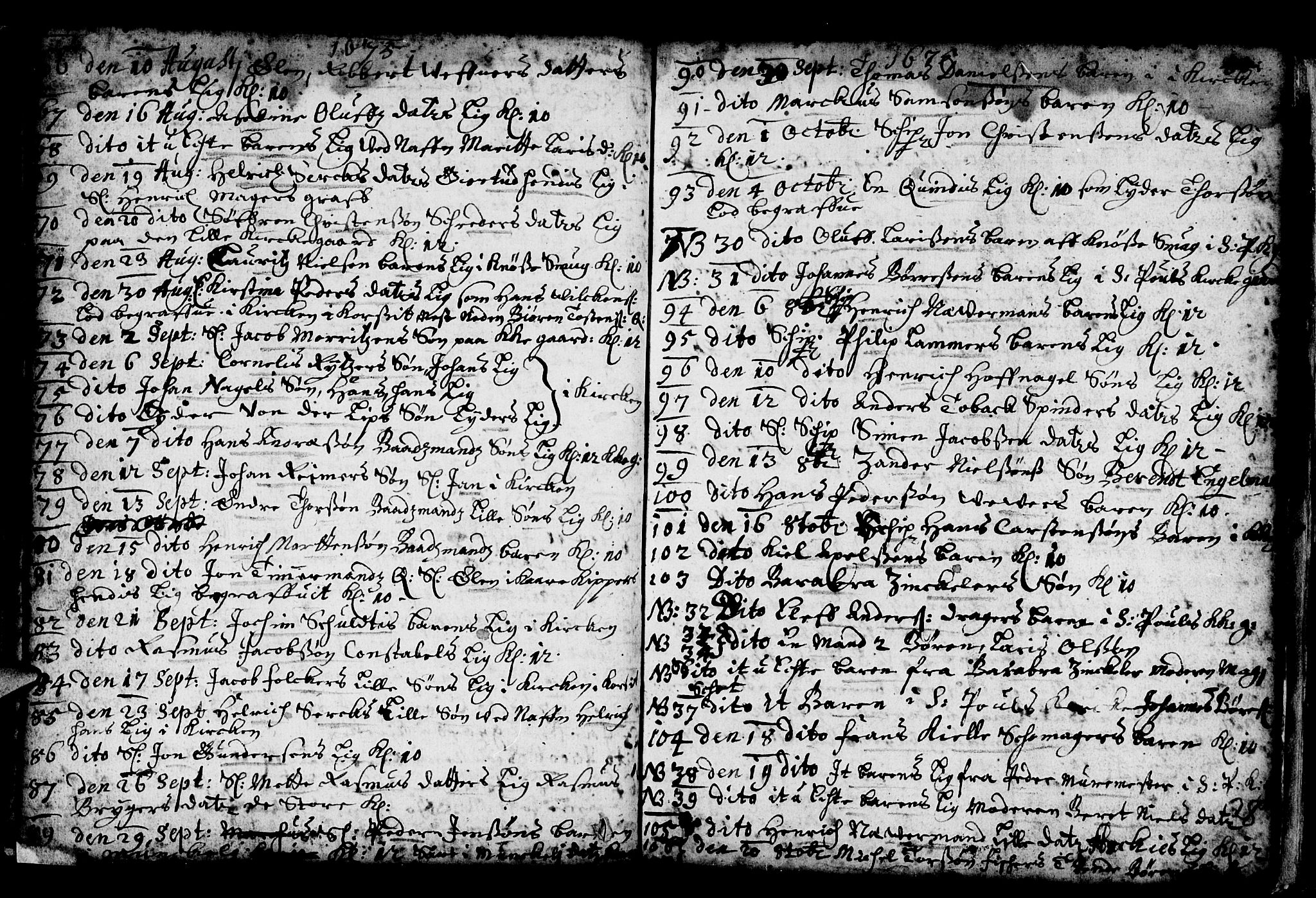 Nykirken Sokneprestembete, AV/SAB-A-77101/H/Haa/L0001: Parish register (official) no. A 1, 1668-1820, p. 28