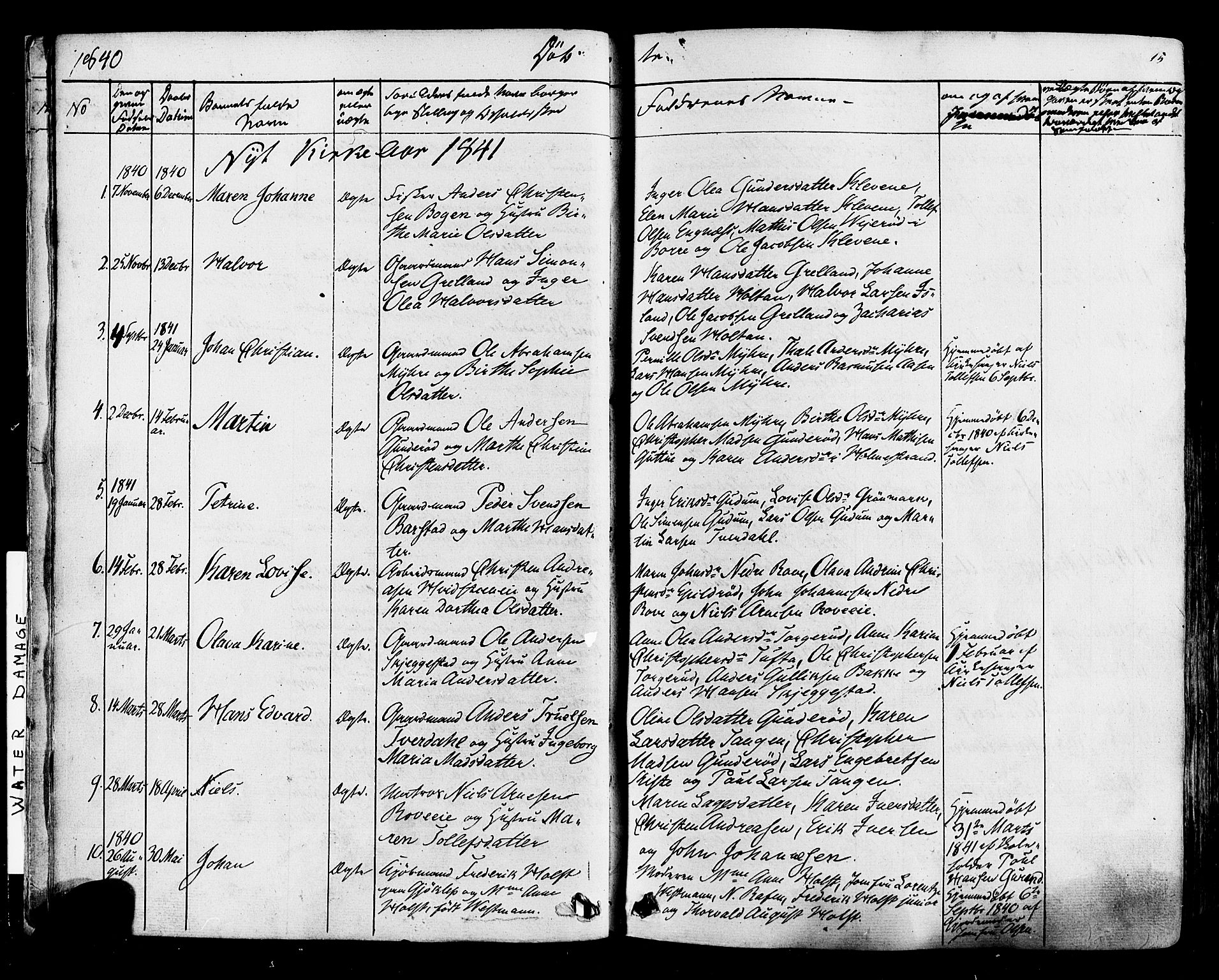 Botne kirkebøker, SAKO/A-340/F/Fa/L0006: Parish register (official) no. I 6, 1836-1877, p. 15