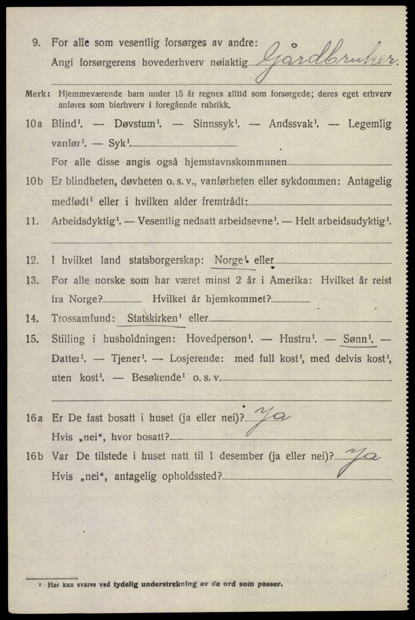 SAKO, 1920 census for Eidanger, 1920, p. 5211