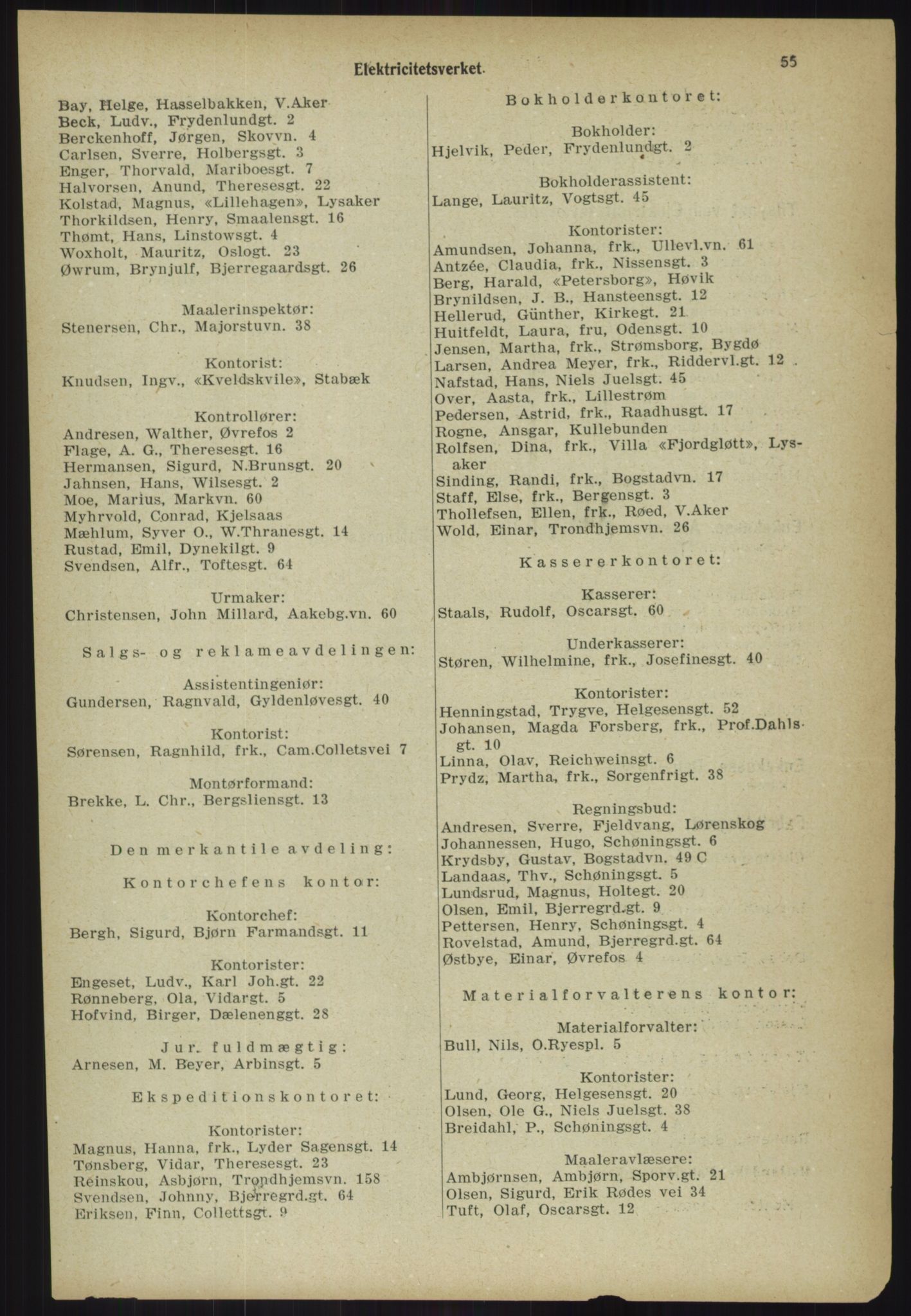 Kristiania/Oslo adressebok, PUBL/-, 1918, p. 62