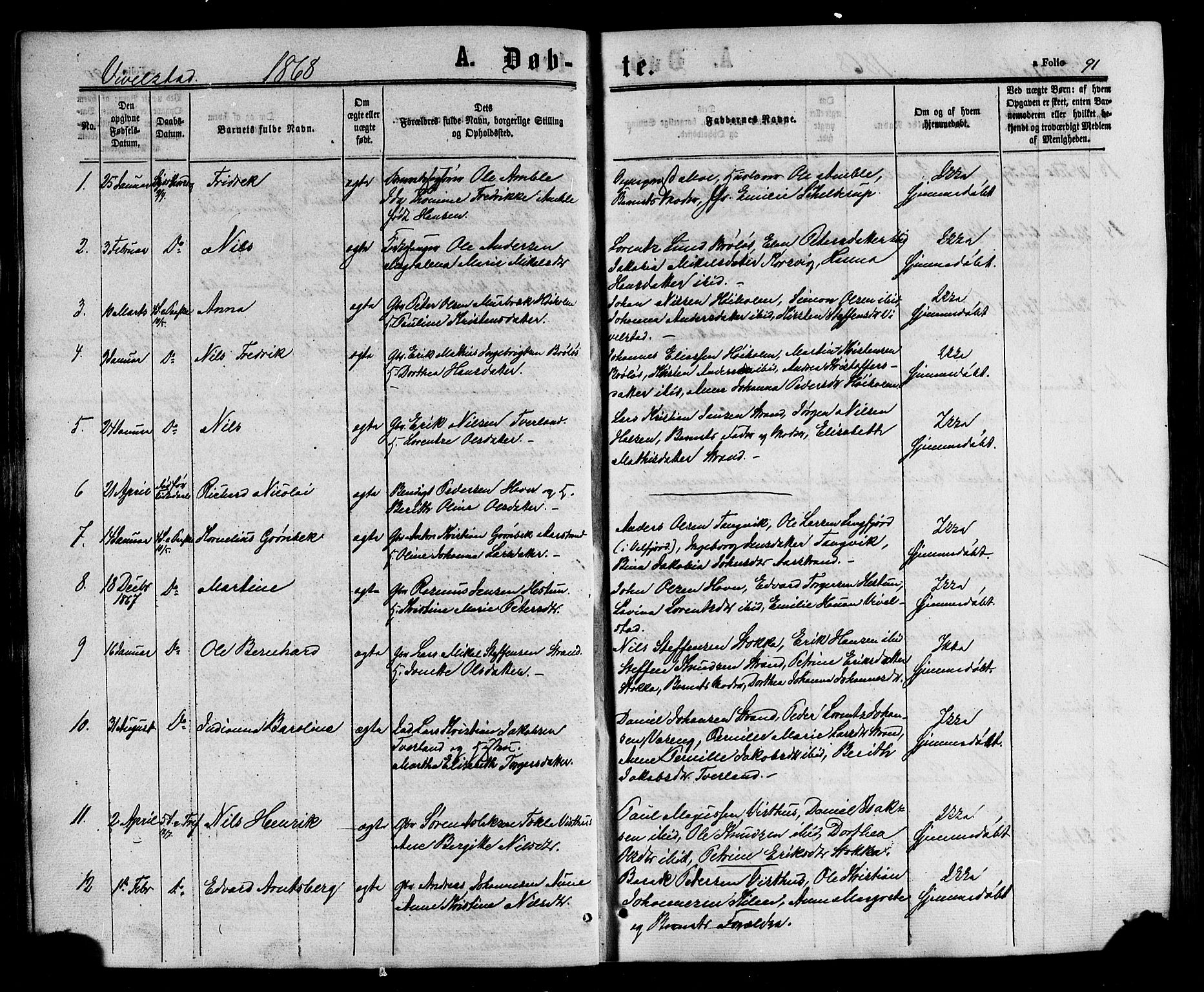 Ministerialprotokoller, klokkerbøker og fødselsregistre - Nordland, AV/SAT-A-1459/817/L0262: Parish register (official) no. 817A03 /2, 1867-1877, p. 91