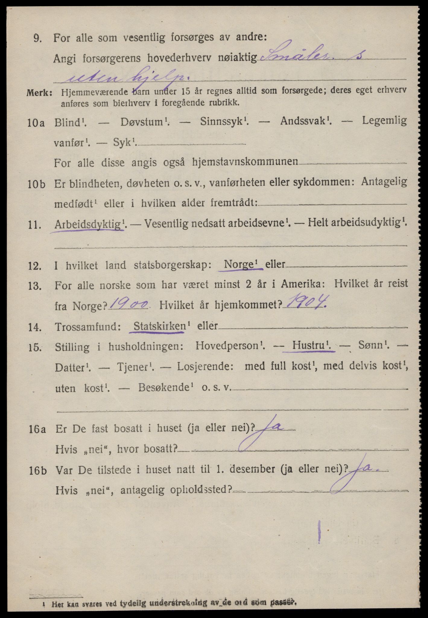 SAT, 1920 census for Bolsøy, 1920, p. 8964