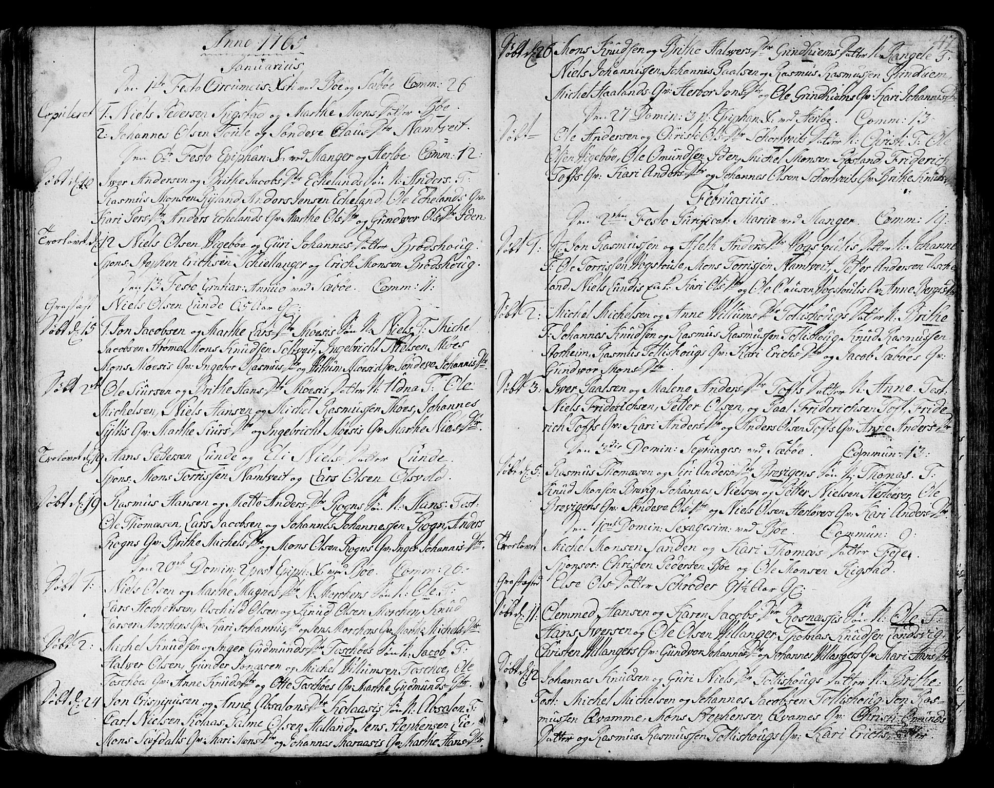 Manger sokneprestembete, SAB/A-76801/H/Haa: Parish register (official) no. A 1, 1759-1791, p. 47
