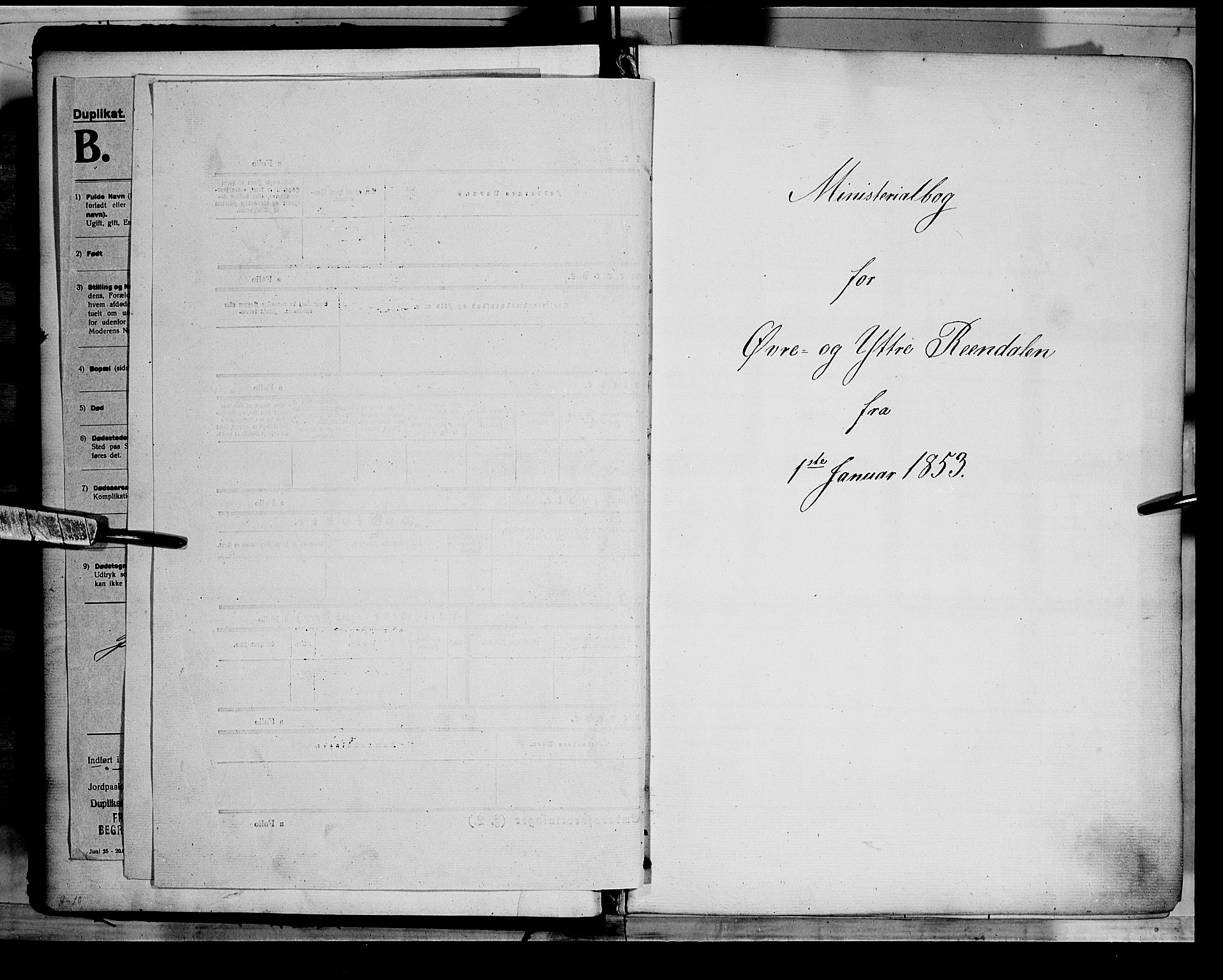 Rendalen prestekontor, SAH/PREST-054/H/Ha/Haa/L0005: Parish register (official) no. 5, 1853-1866