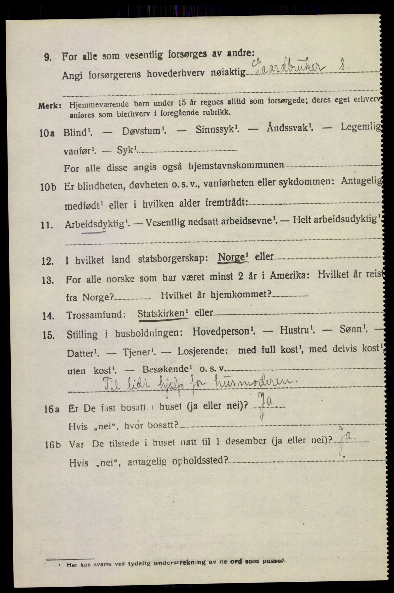 SAKO, 1920 census for Holla, 1920, p. 1620