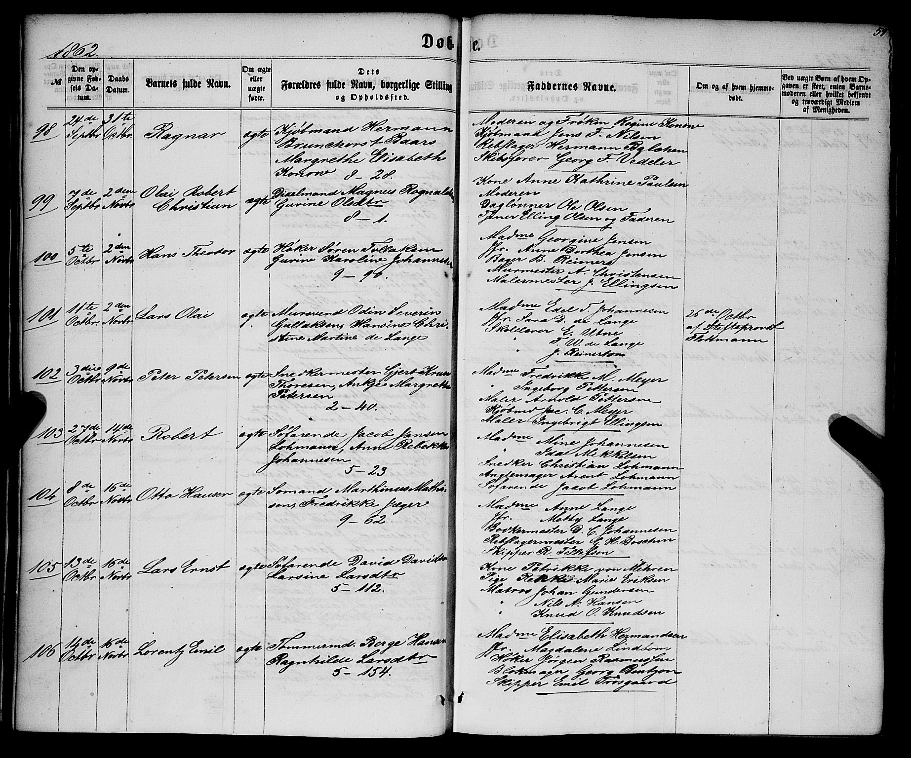 Nykirken Sokneprestembete, AV/SAB-A-77101/H/Haa/L0015: Parish register (official) no. B 2, 1858-1869, p. 59