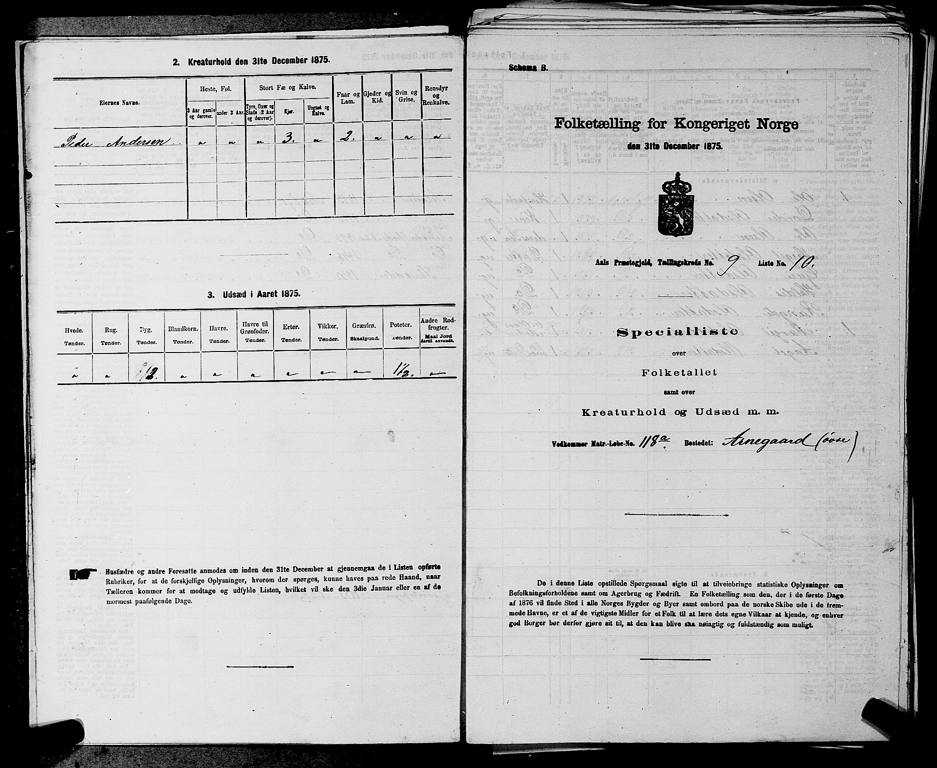SAKO, 1875 census for 0619P Ål, 1875, p. 1111