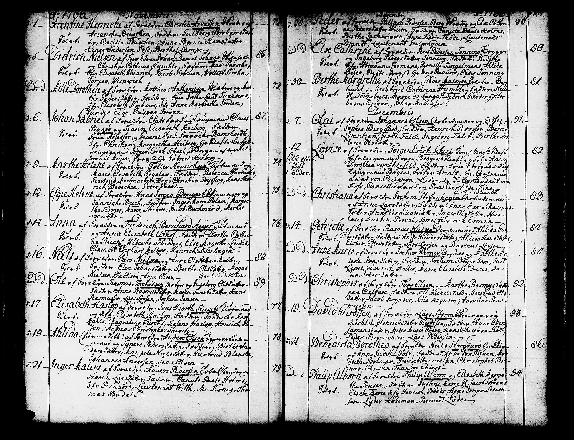 Domkirken sokneprestembete, SAB/A-74801/H/Haa/L0003: Parish register (official) no. A 3, 1758-1789, p. 106-107