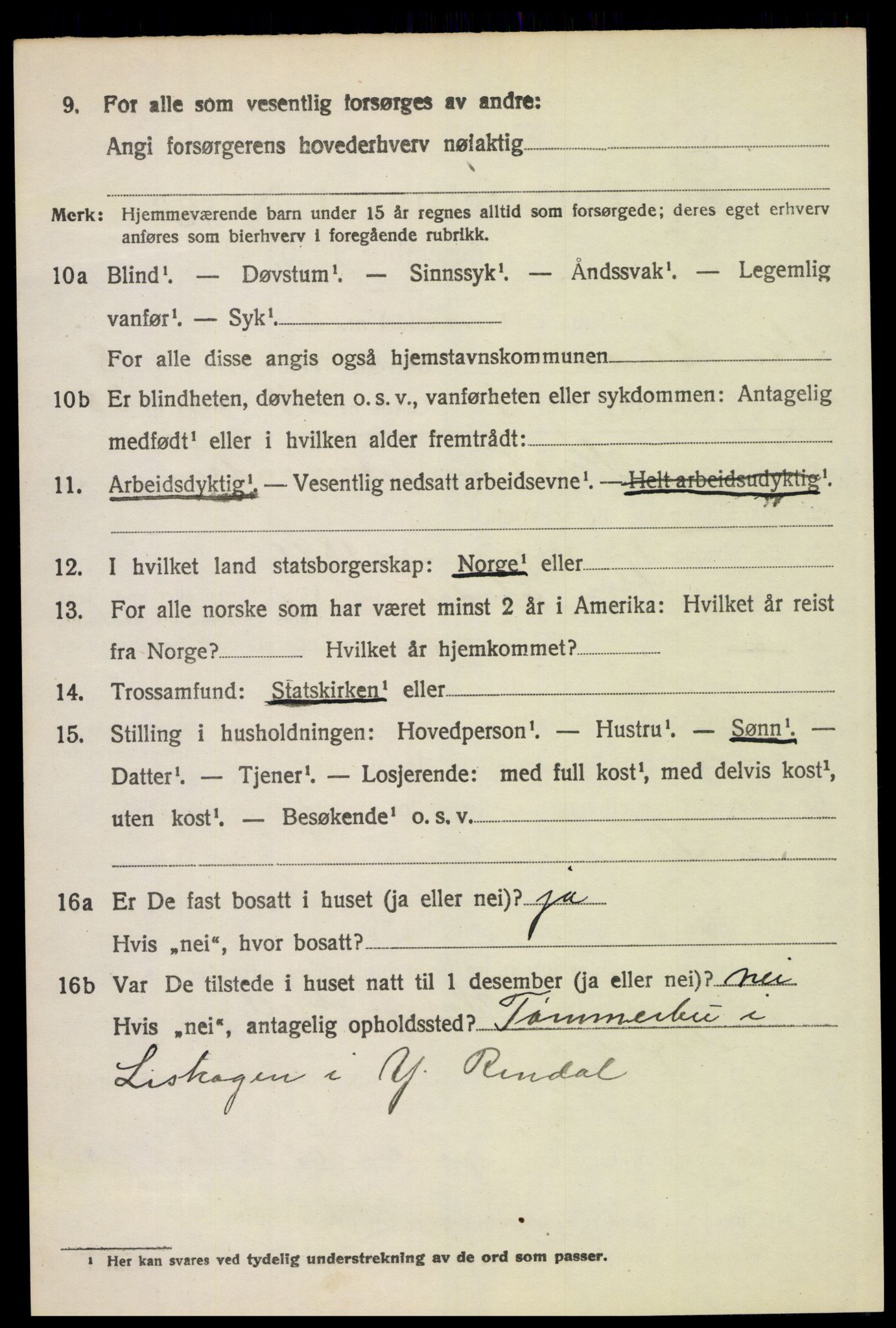 SAH, 1920 census for Stor-Elvdal, 1920, p. 6569