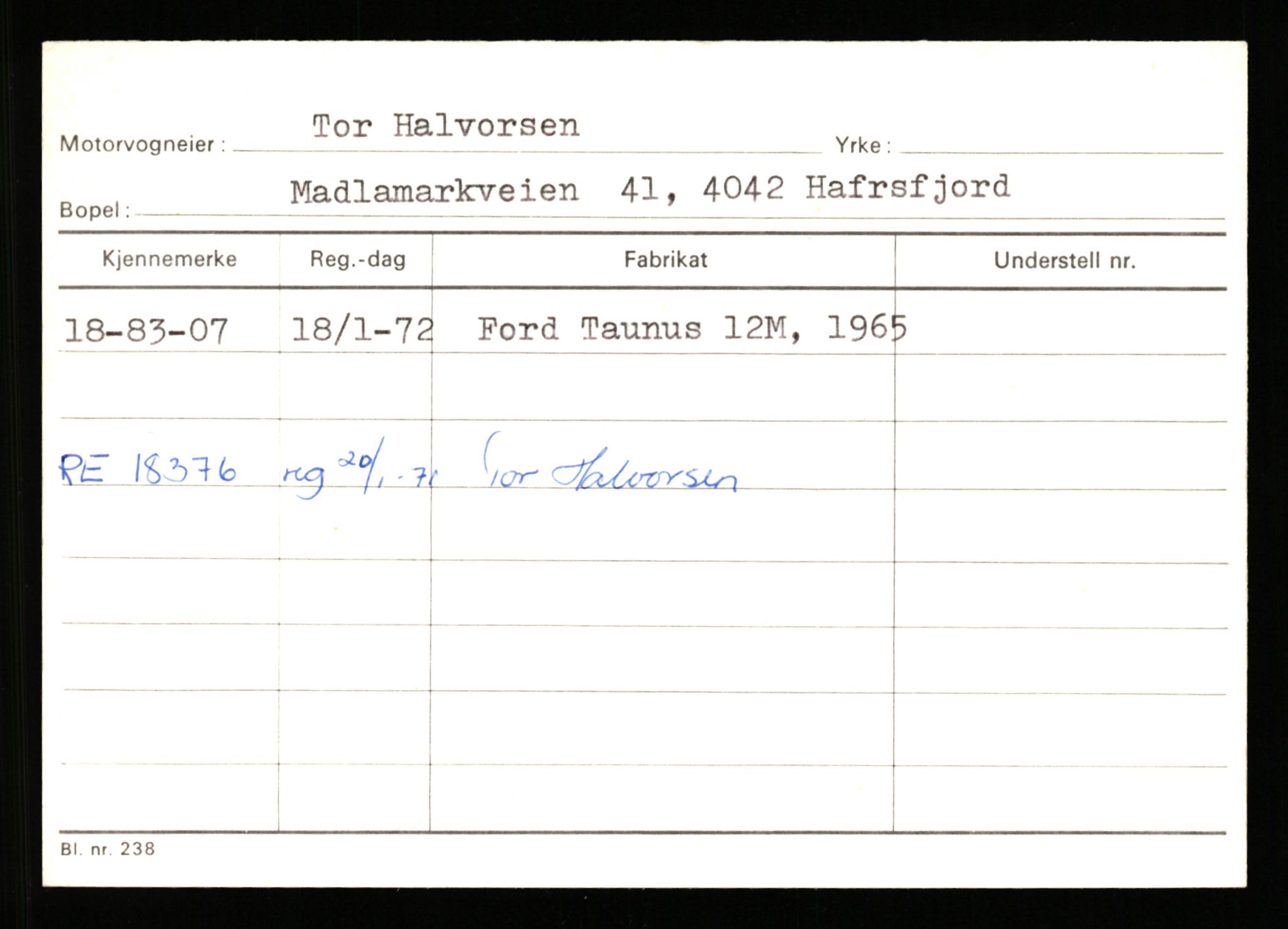 Stavanger trafikkstasjon, AV/SAST-A-101942/0/G/L0010: Registreringsnummer: 130000 - 239953, 1930-1971, p. 2089