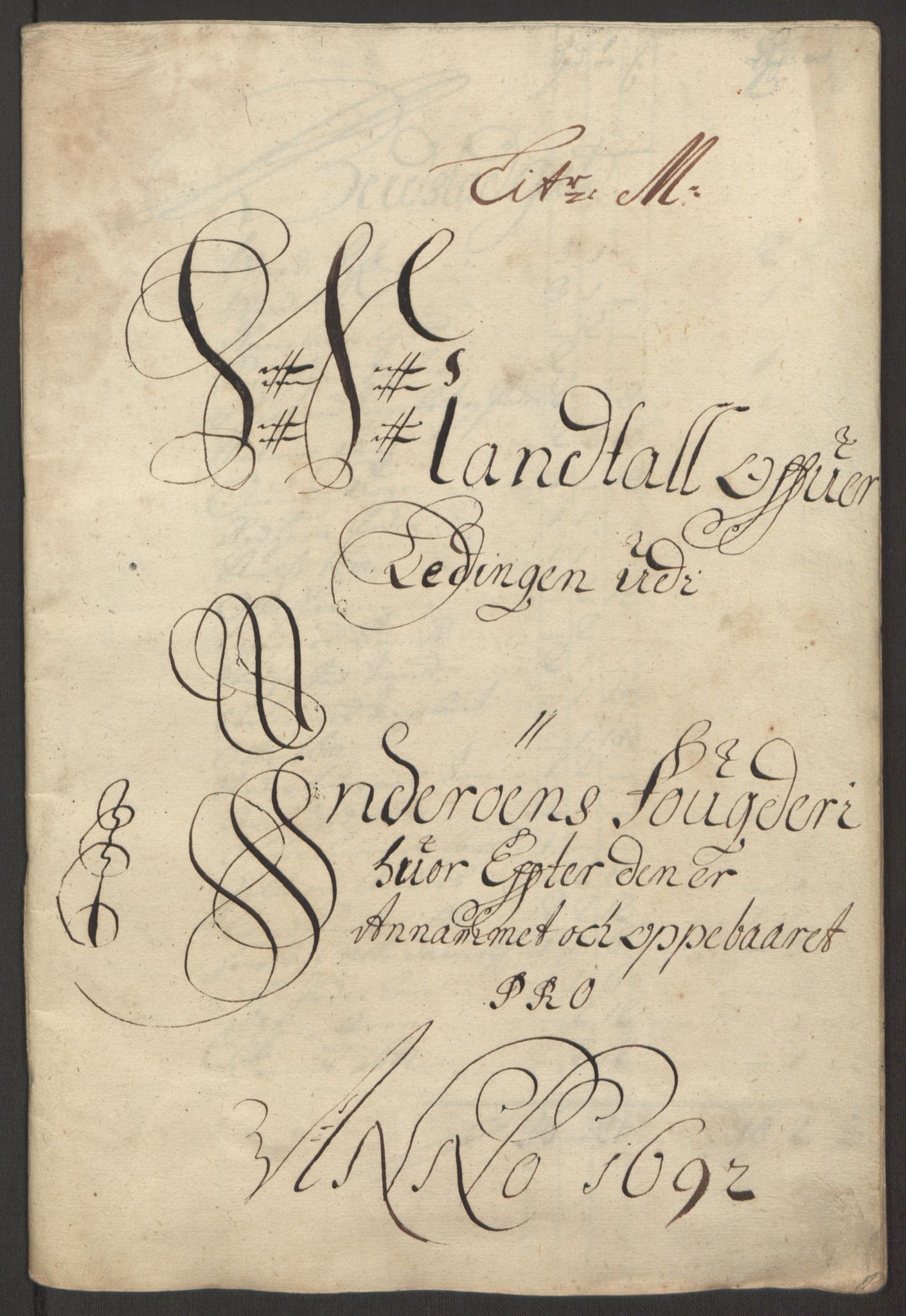 Rentekammeret inntil 1814, Reviderte regnskaper, Fogderegnskap, AV/RA-EA-4092/R63/L4308: Fogderegnskap Inderøy, 1692-1694, p. 171
